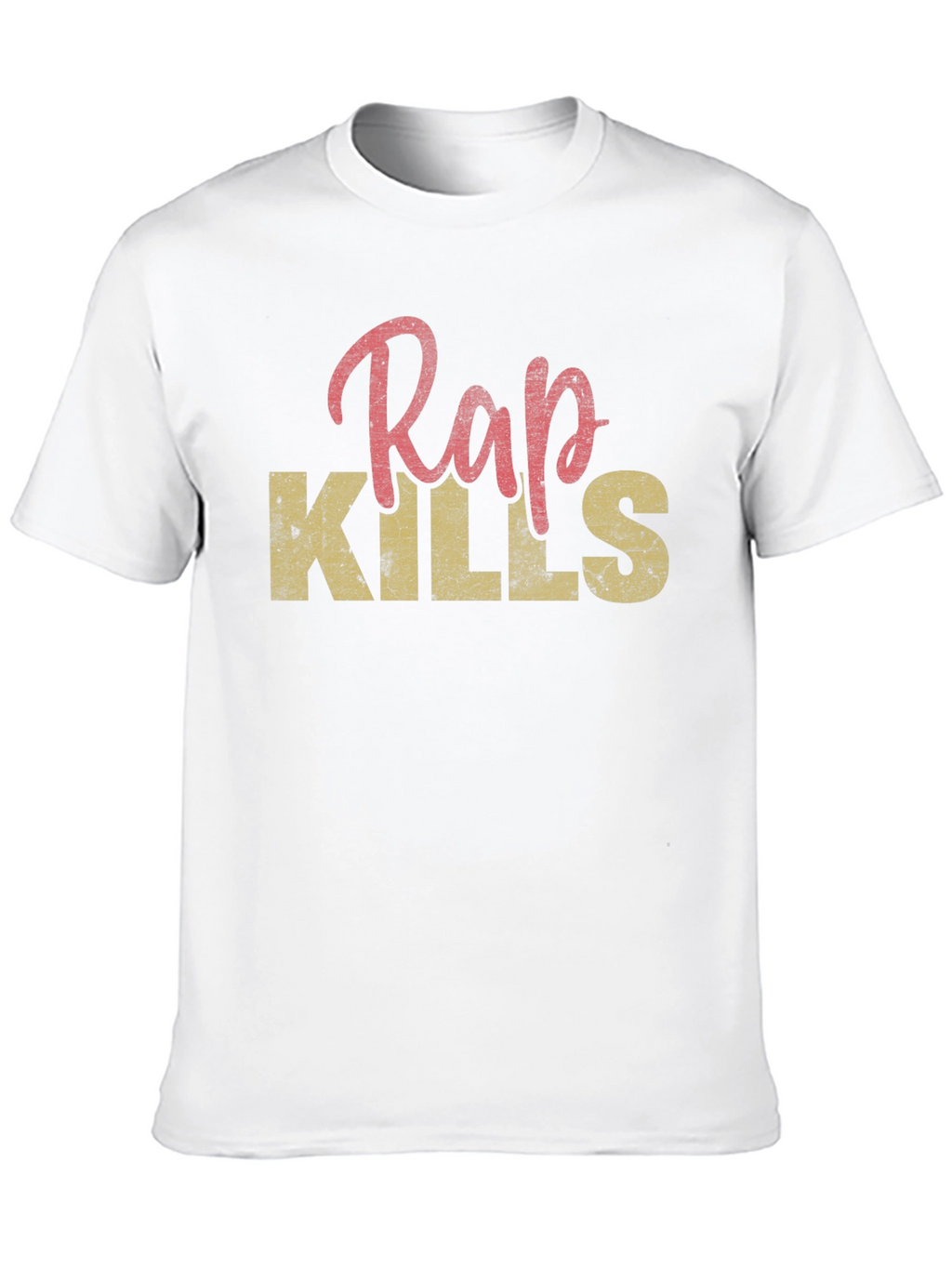 Rap Kills Graphic Print Mens T-Shirt