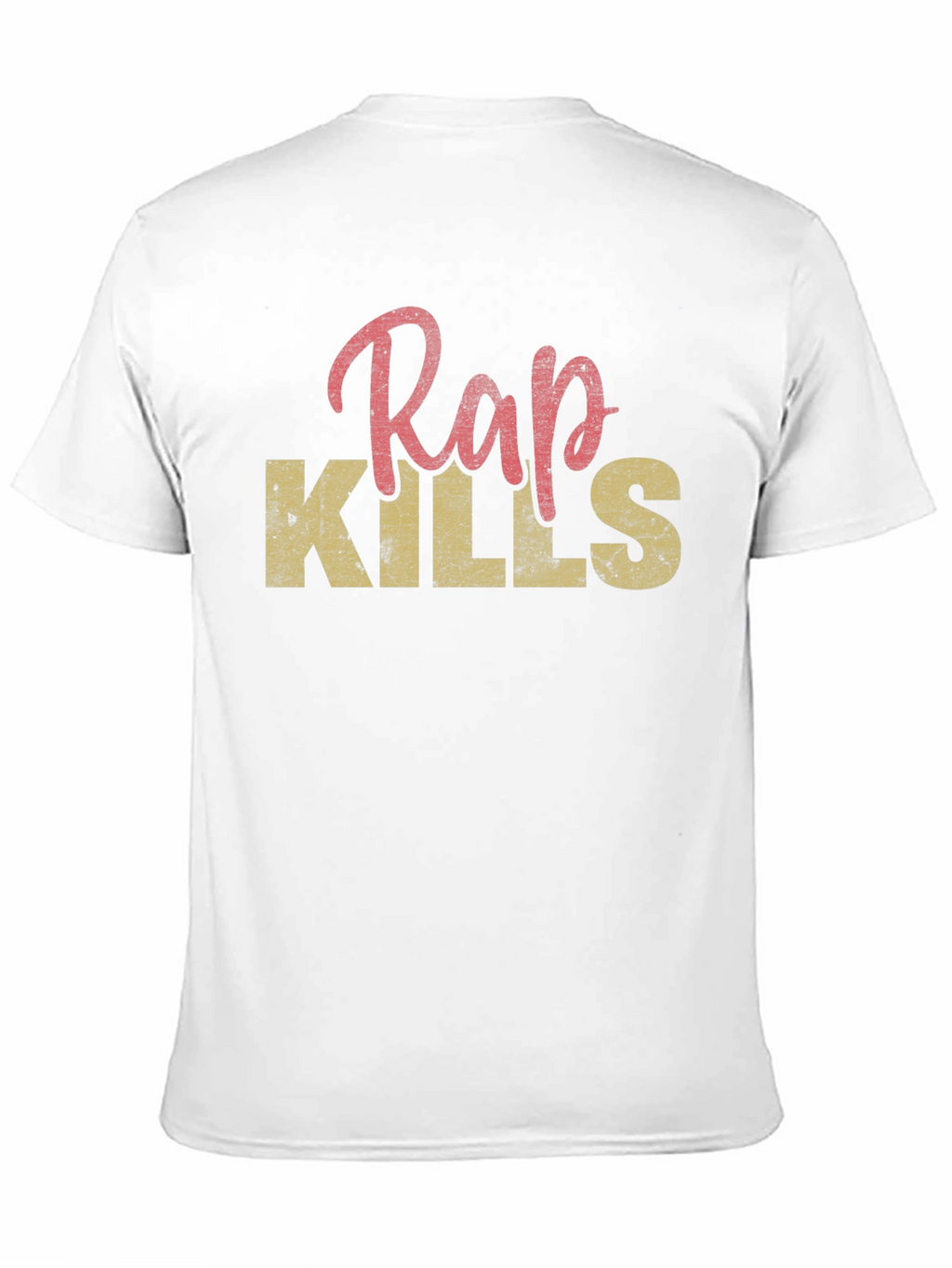 Rap Kills Graphic Print Mens T-Shirt