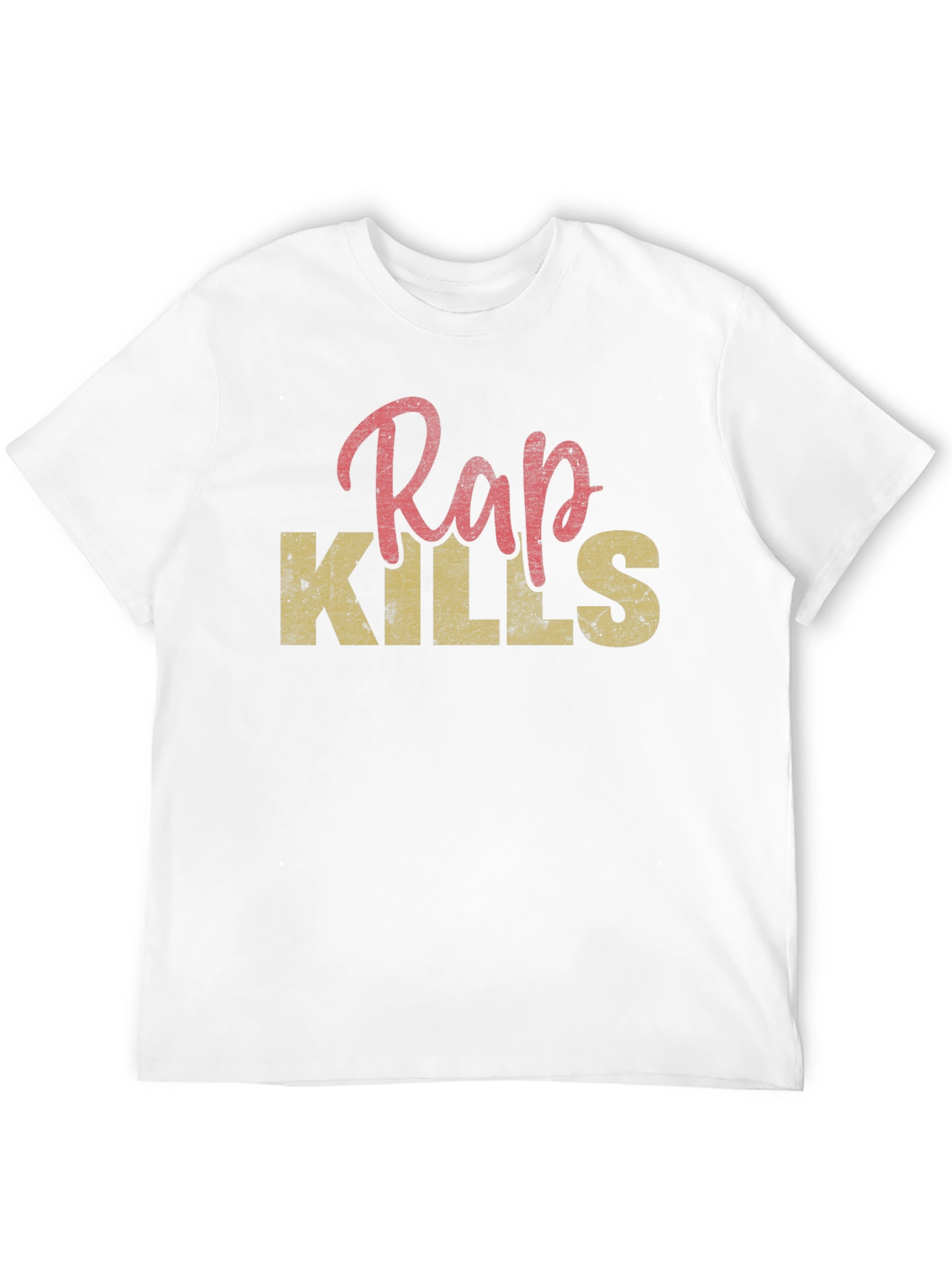 Rap Kills Graphic Print Mens T-Shirt