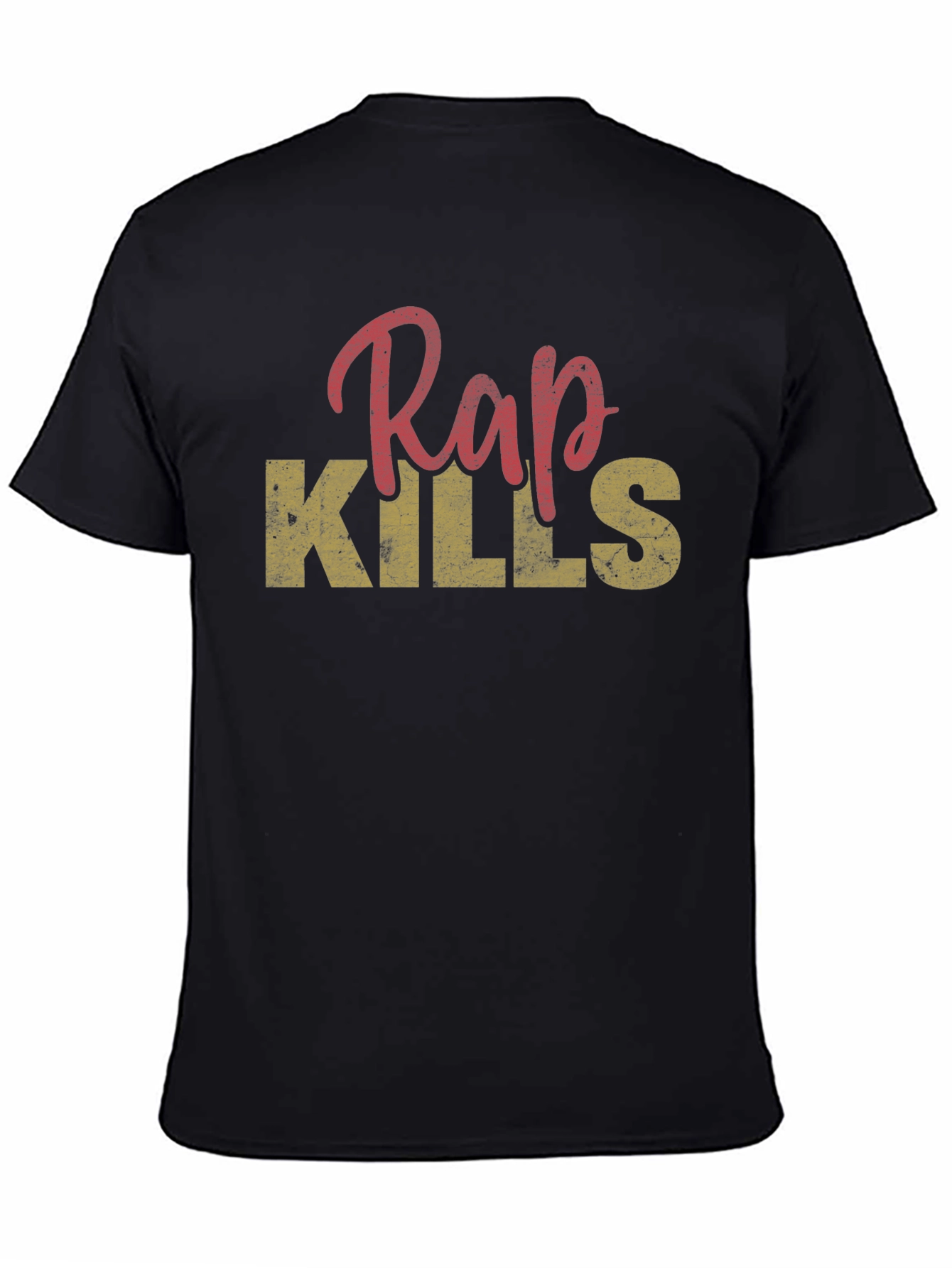 Rap Kills Graphic Print Mens T-Shirt