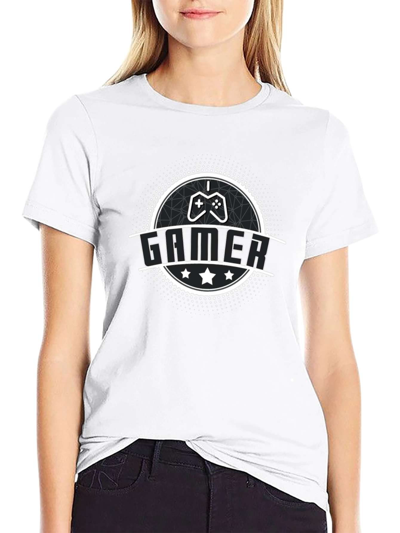Gamer T-Shirt - Black - Gaming Controller Design