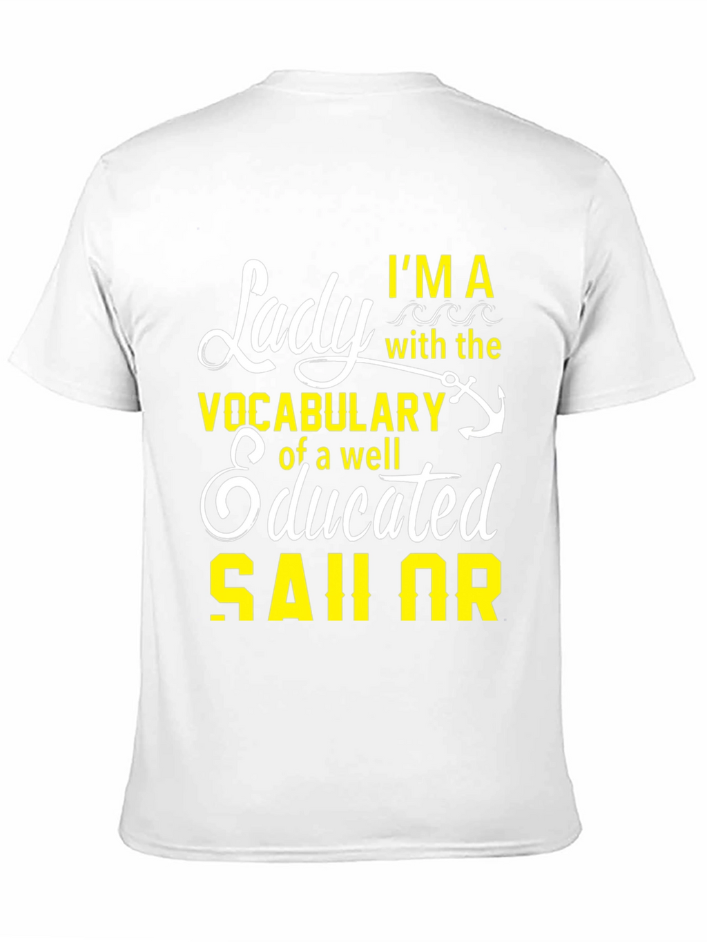 Lady Sailor Graphic T-Shirt - Black