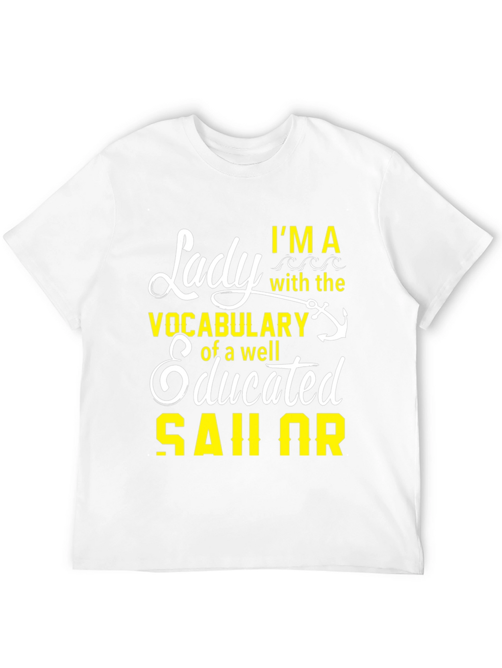 Lady Sailor Graphic T-Shirt - Black