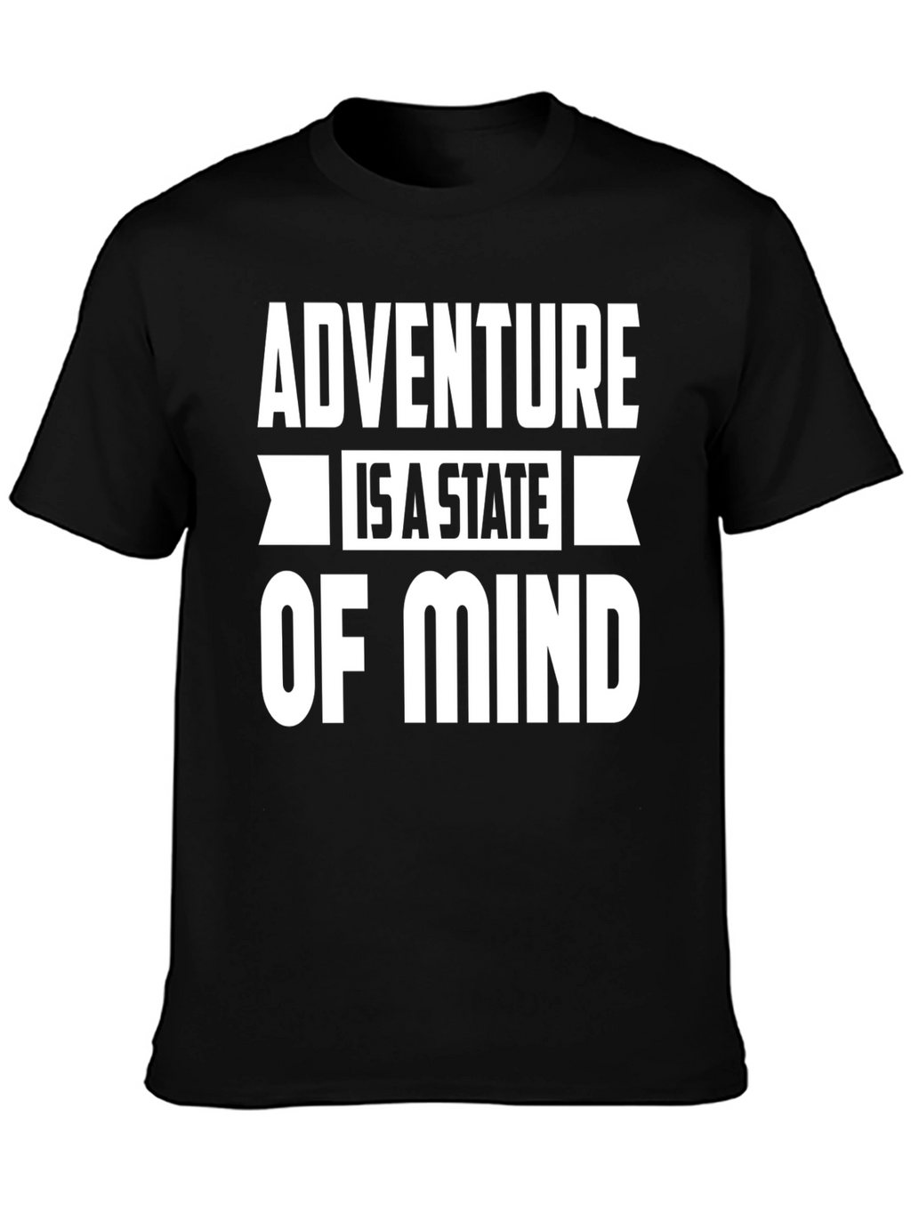 Adventure State of Mind Black Graphic Tee