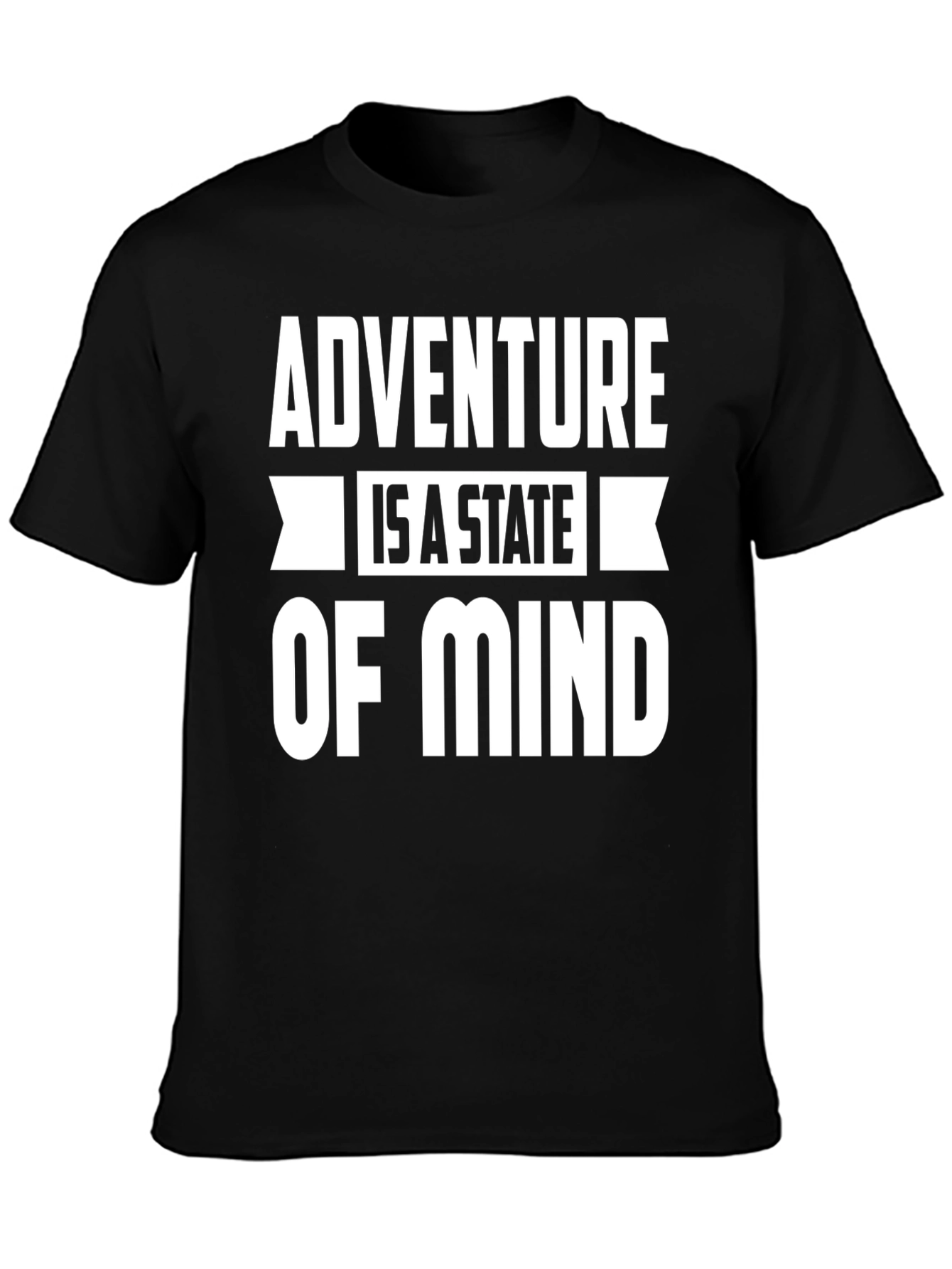 Adventure State of Mind Black Graphic Tee