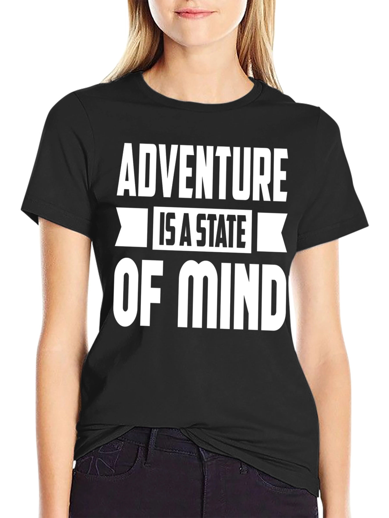 Adventure State of Mind Black Graphic Tee
