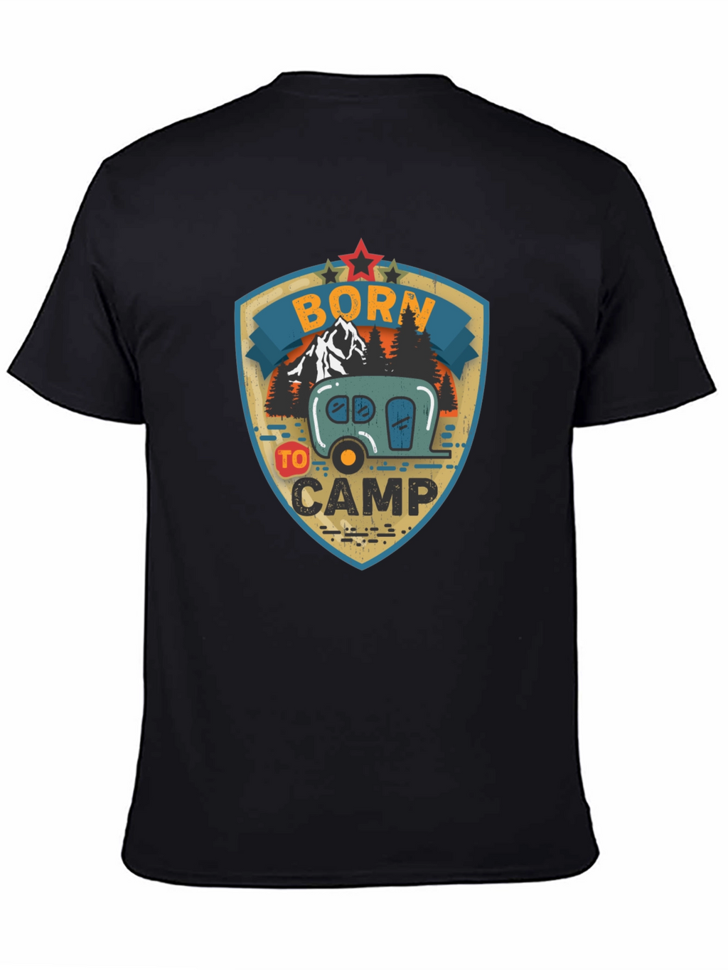 Born to Camp Graphic Tee - Camping T-Shirt