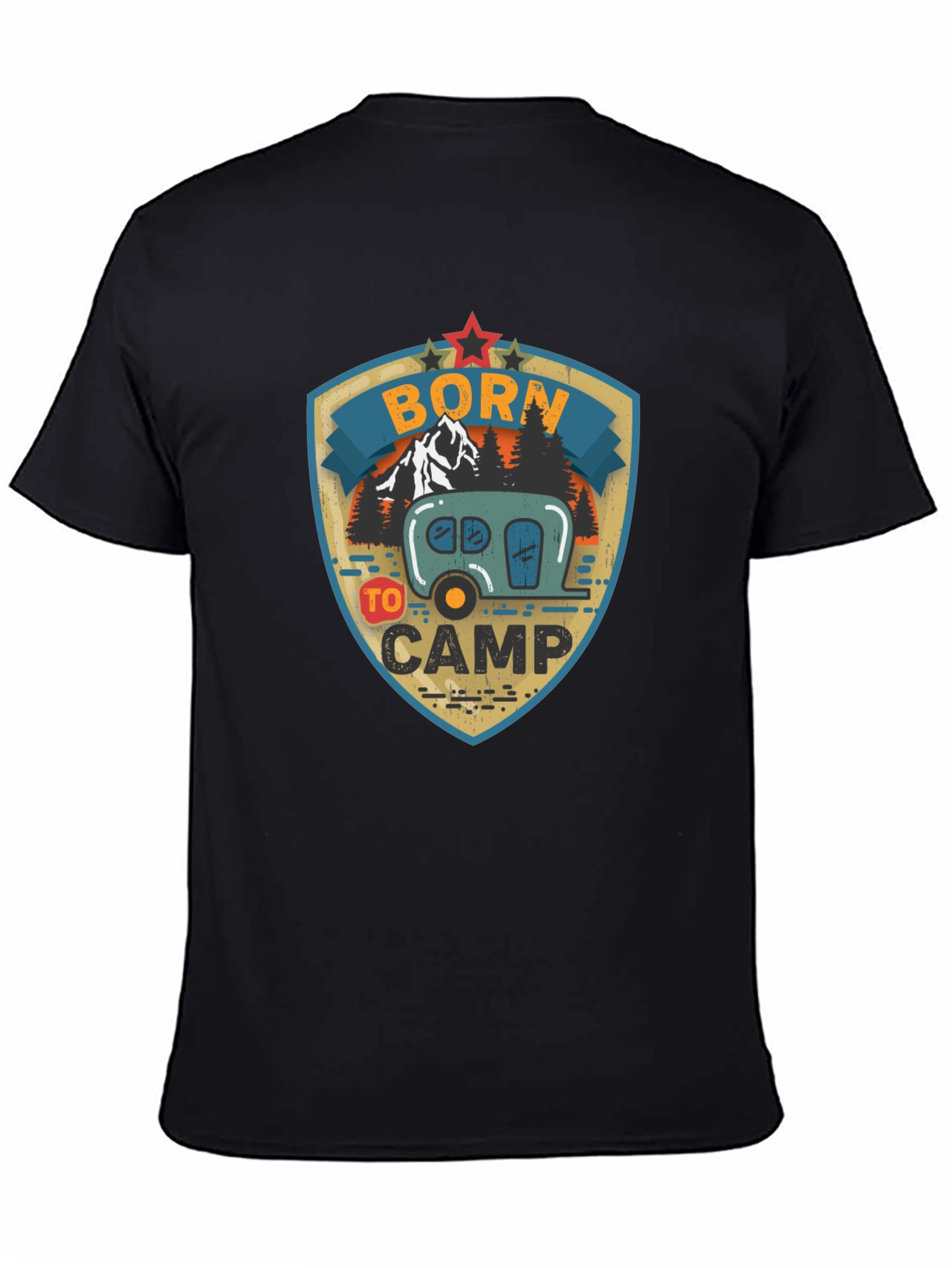 Born to Camp Graphic Tee - Camping T-Shirt