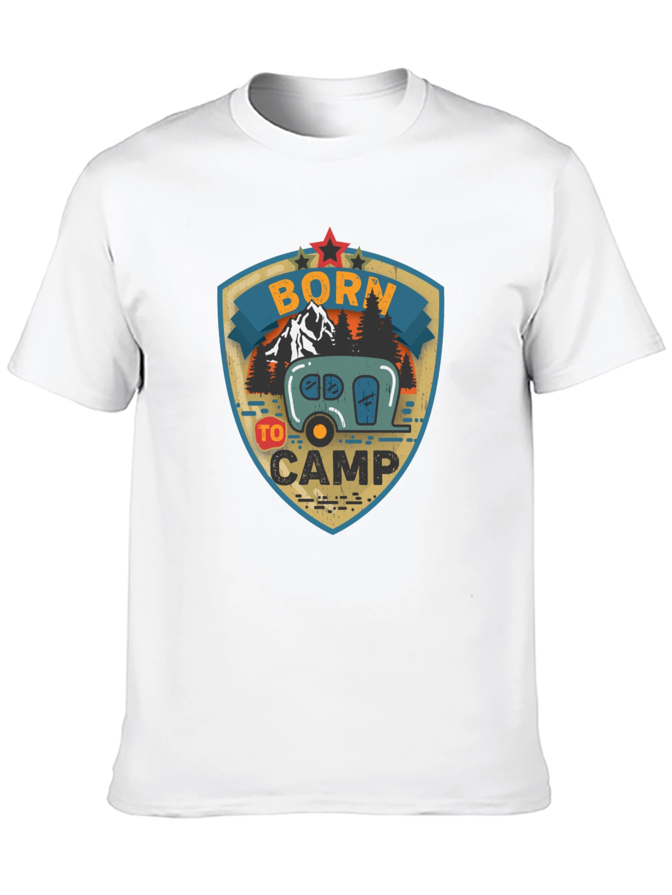 Born to Camp Graphic Tee - Camping T-Shirt
