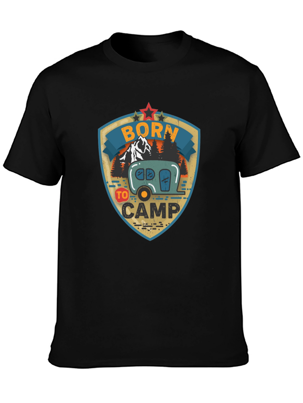 Born to Camp Graphic Tee - Camping T-Shirt