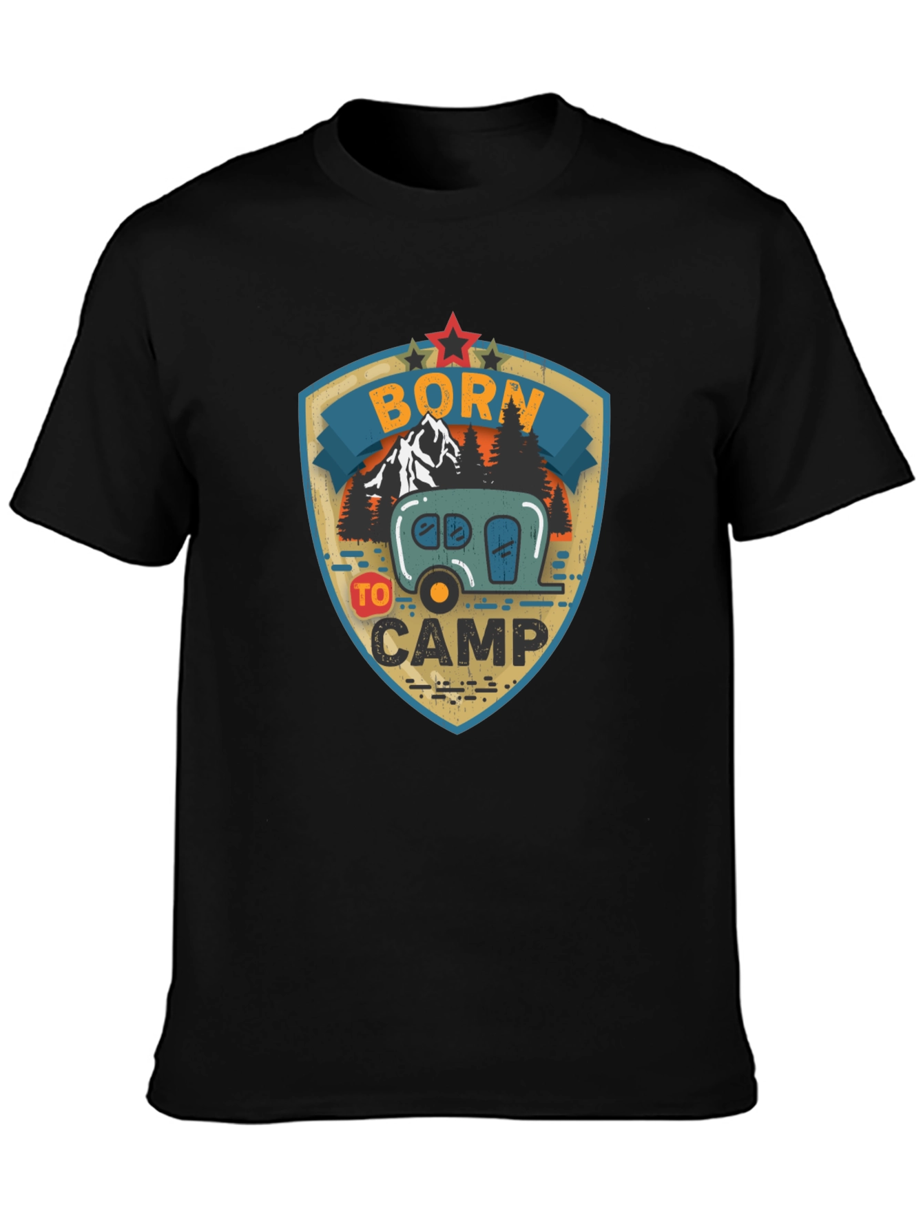 Born to Camp Graphic Tee - Camping T-Shirt