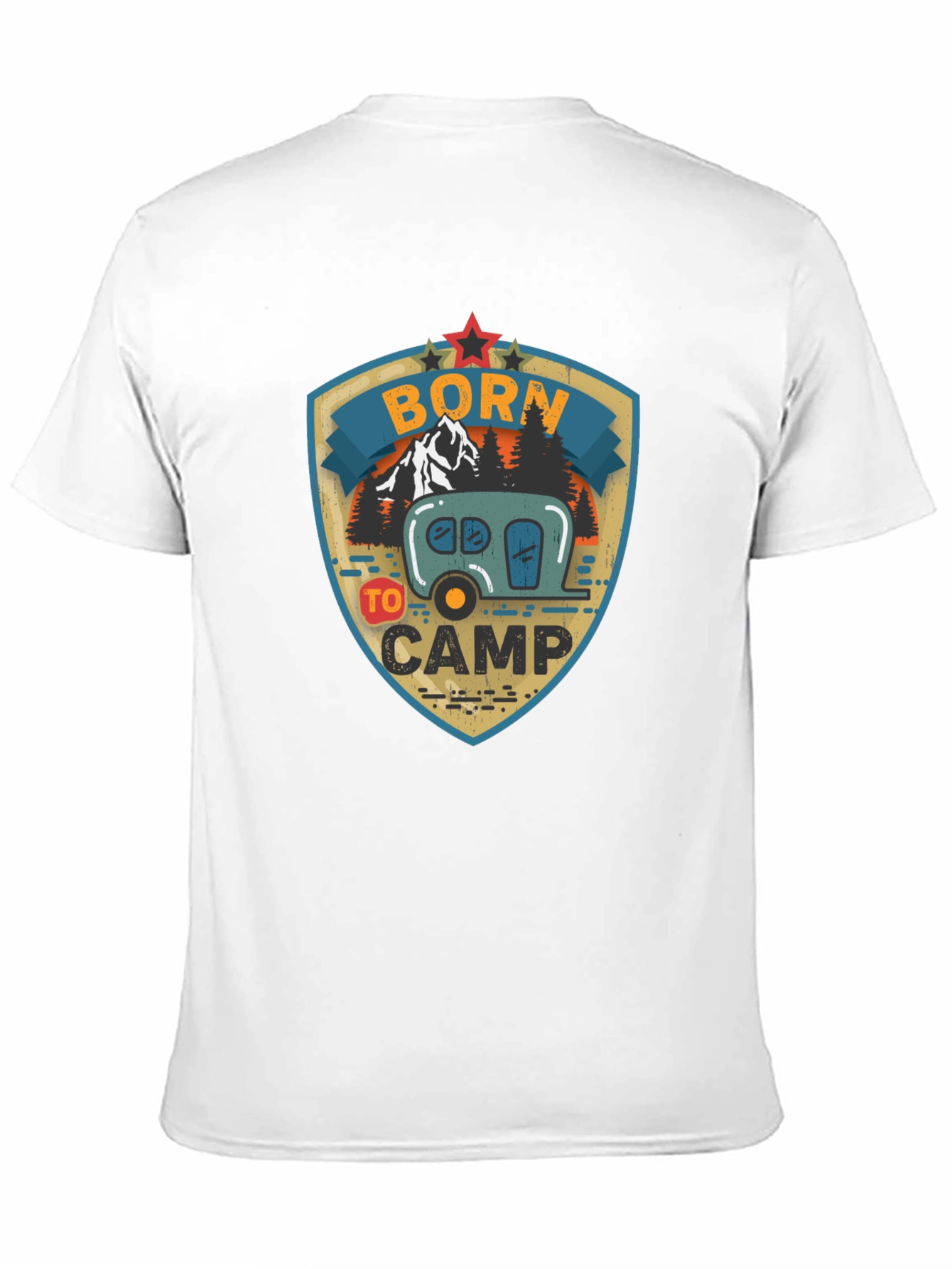 Born to Camp Graphic Tee - Camping T-Shirt