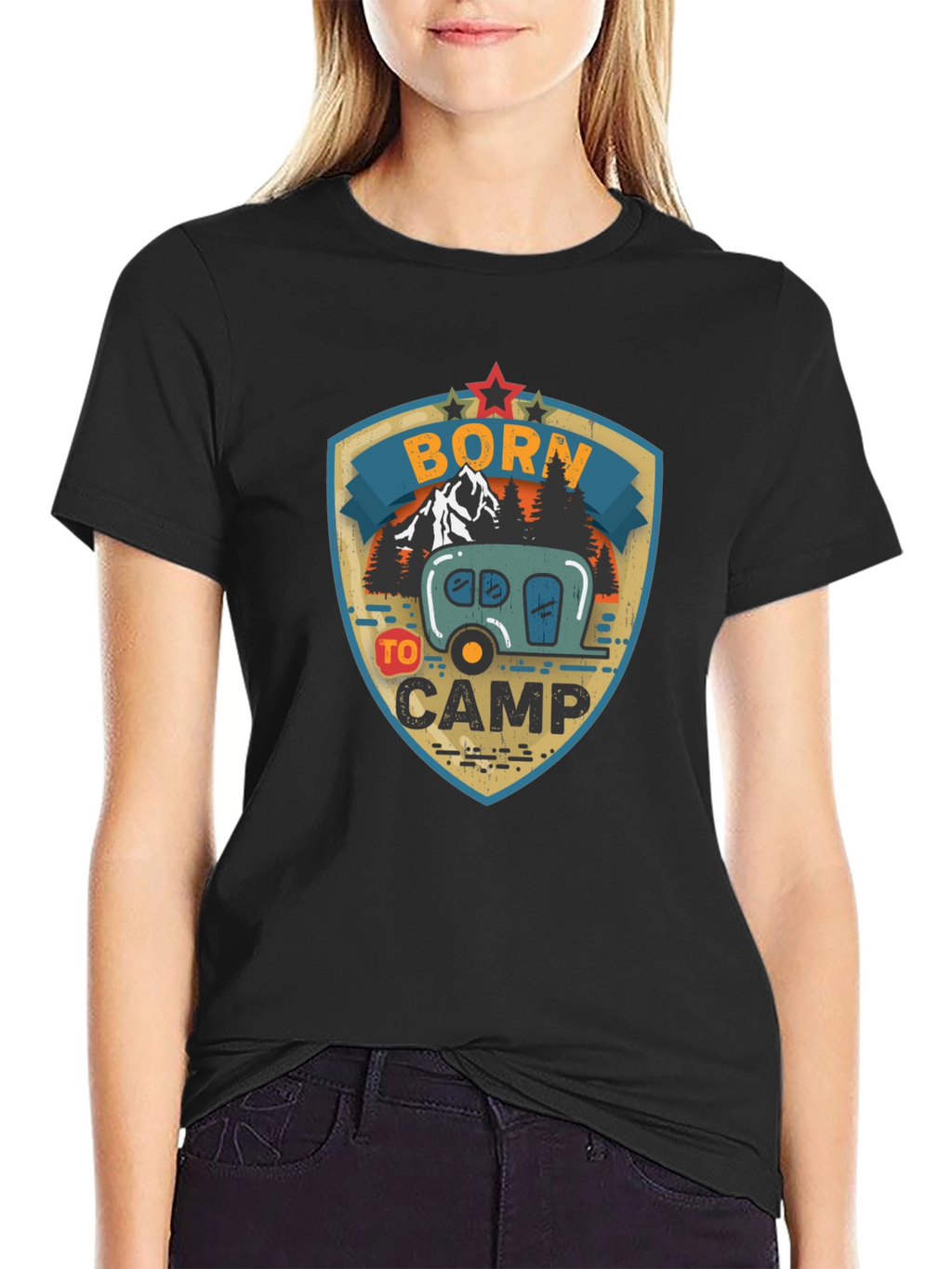 Born to Camp Graphic Tee - Camping T-Shirt