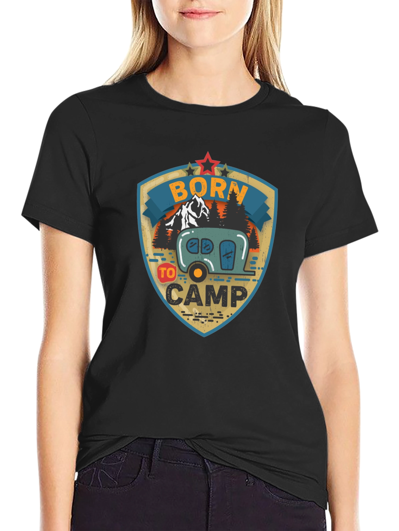Born to Camp Graphic Tee - Camping T-Shirt