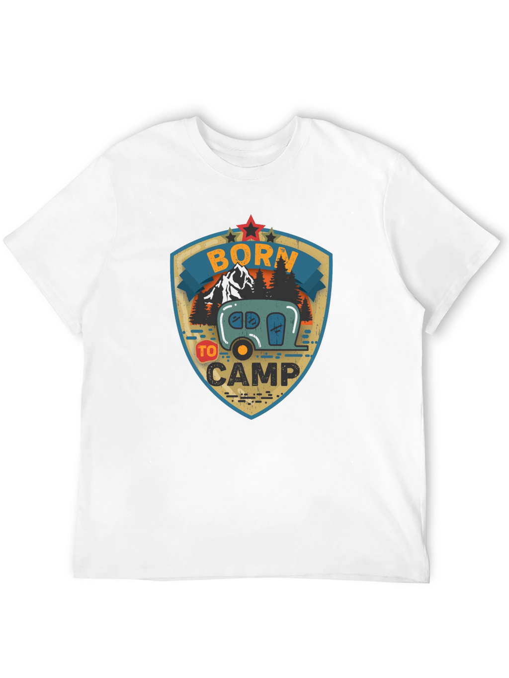 Born to Camp Graphic Tee - Camping T-Shirt