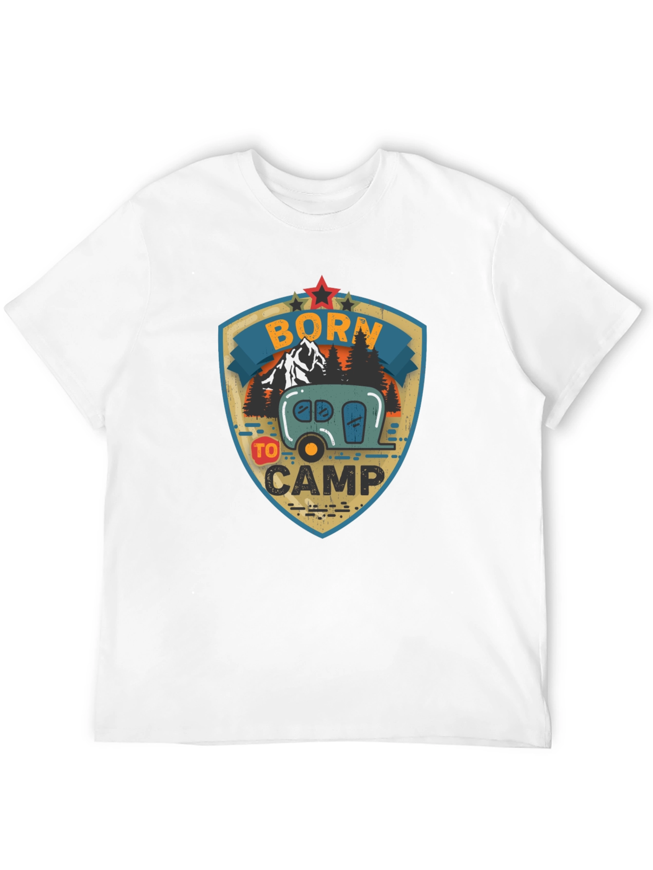 Born to Camp Graphic Tee - Camping T-Shirt