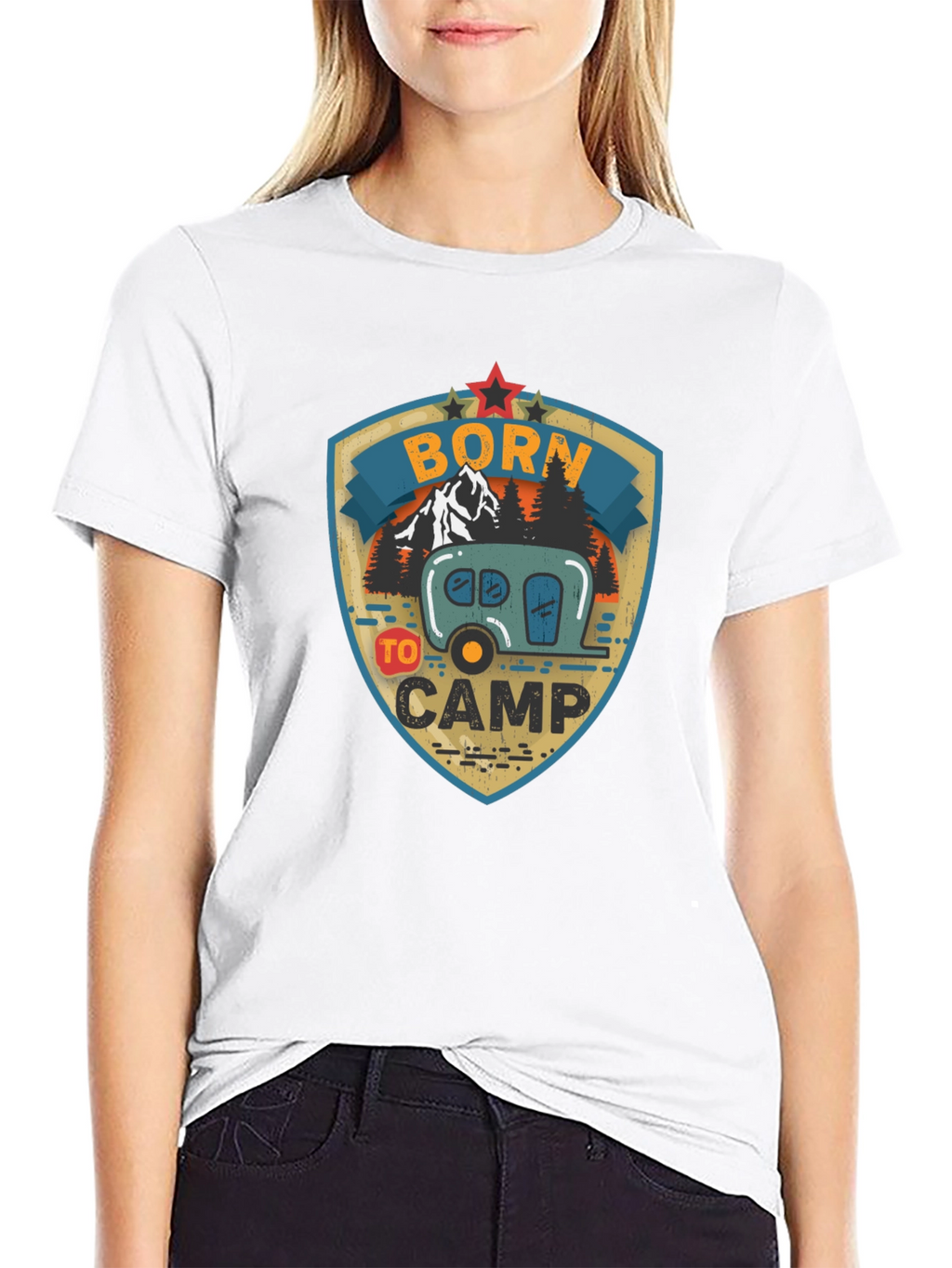 Born to Camp Graphic Tee - Camping T-Shirt