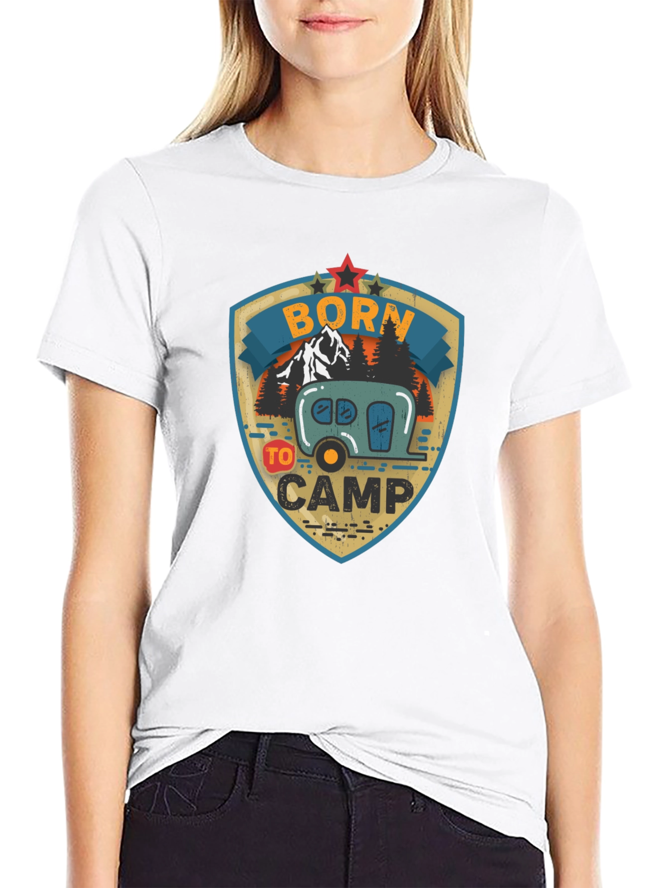 Born to Camp Graphic Tee - Camping T-Shirt