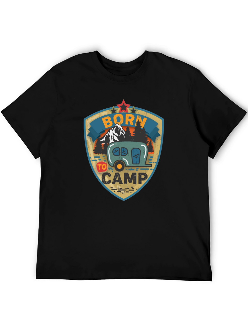 Born to Camp Graphic Tee - Camping T-Shirt