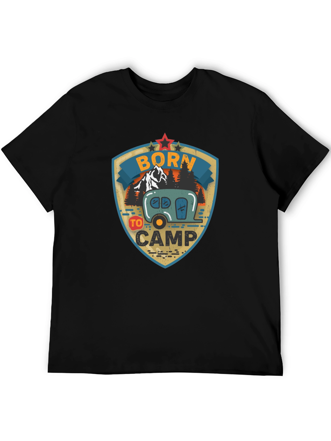 Born to Camp Graphic Tee - Camping T-Shirt