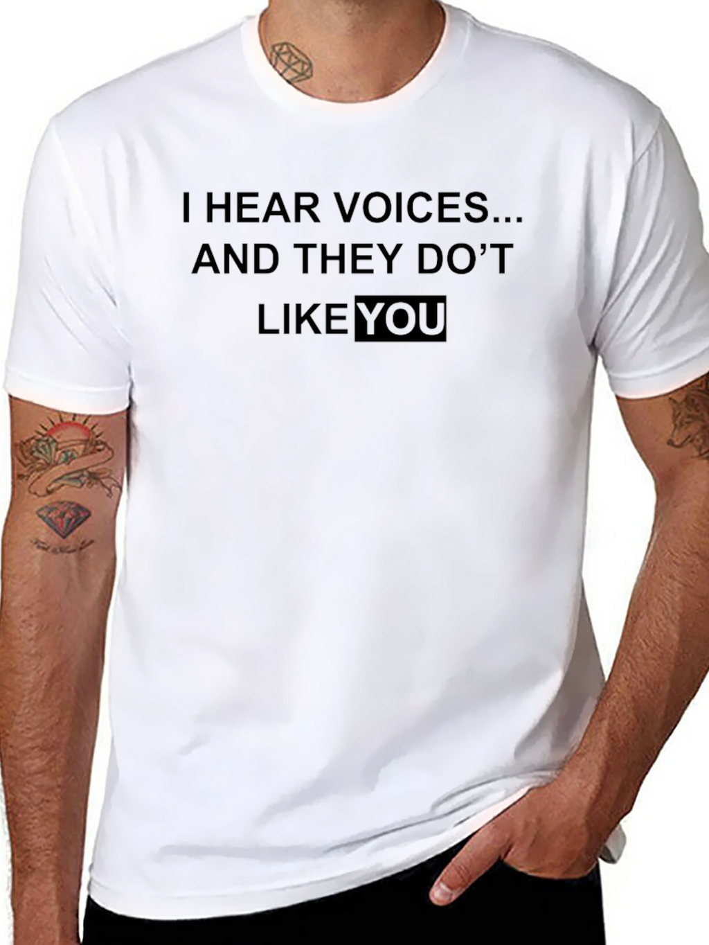 I Hear Voices Funny Graphic T-Shirt