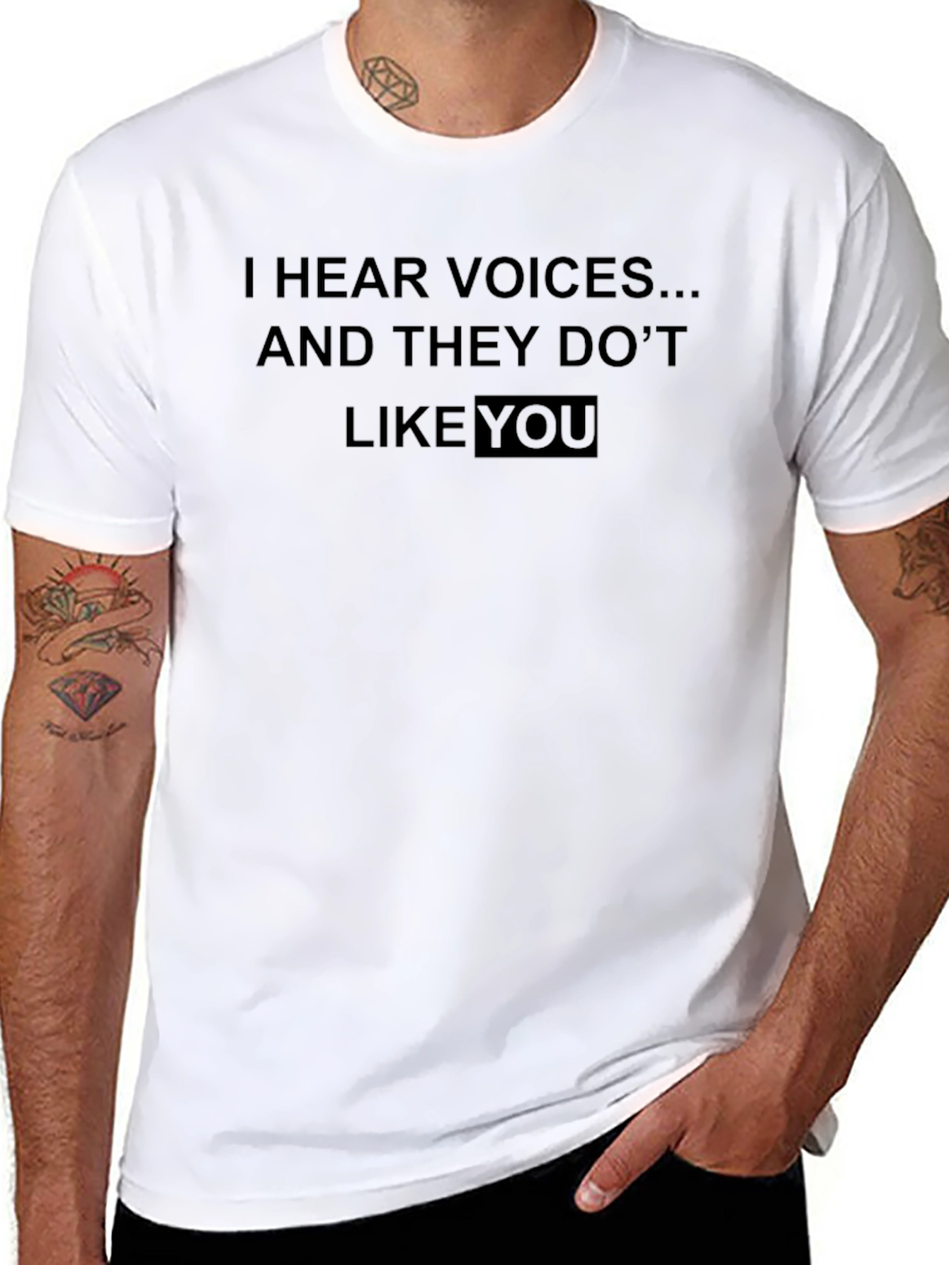 I Hear Voices Funny Graphic T-Shirt
