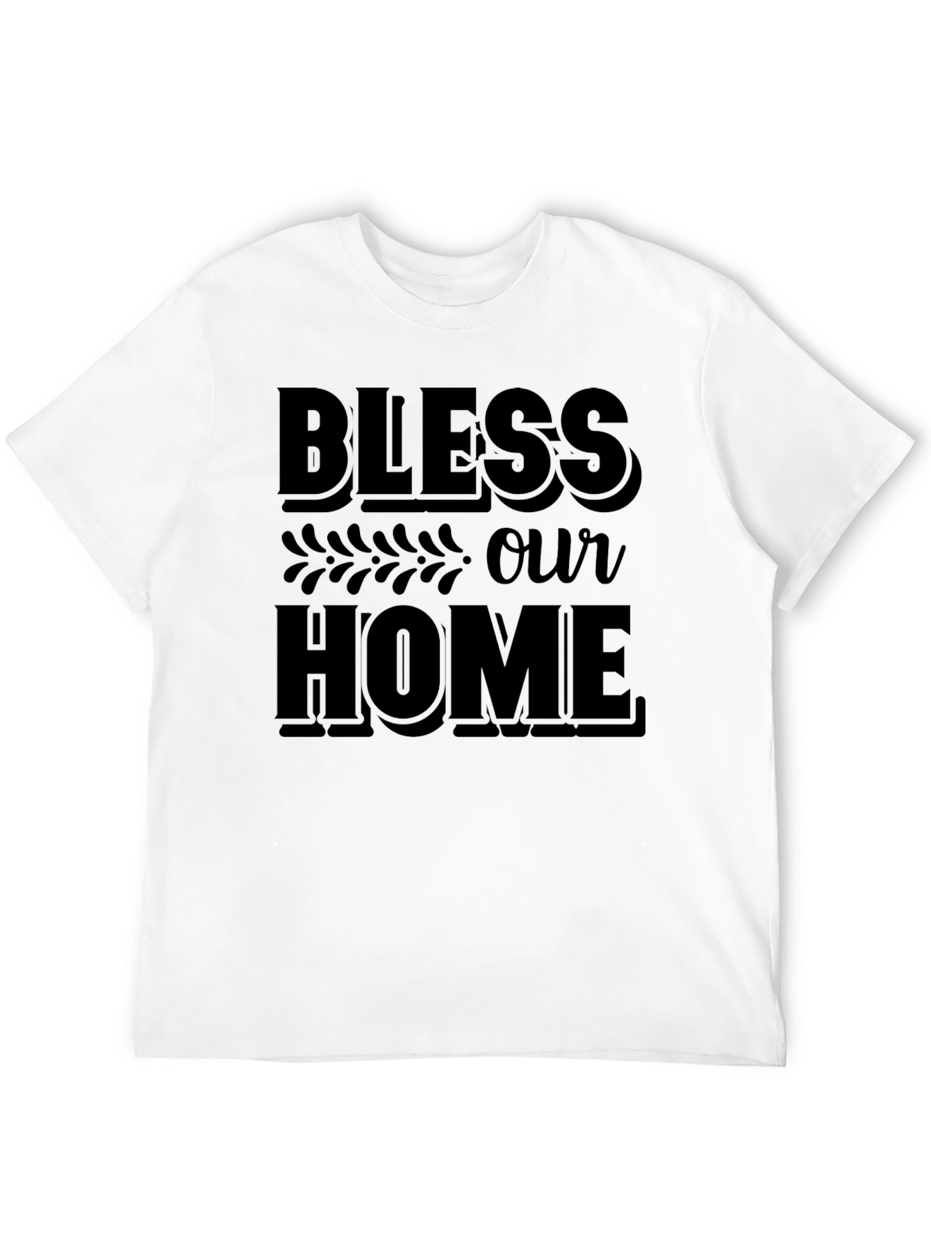 Bless Our Home Graphic Tee - Unisex Black T-Shirt