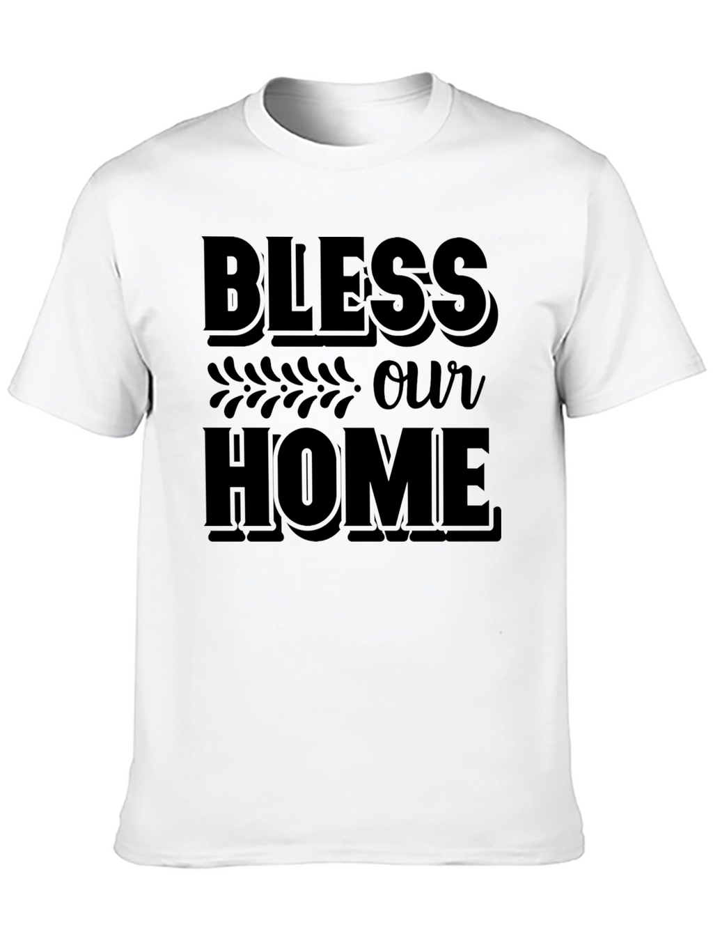 Bless Our Home Graphic Tee - Unisex Black T-Shirt