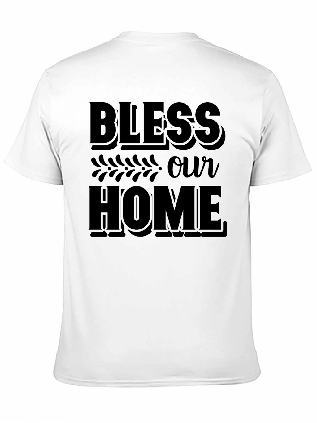 Bless Our Home Graphic Tee - Unisex Black T-Shirt