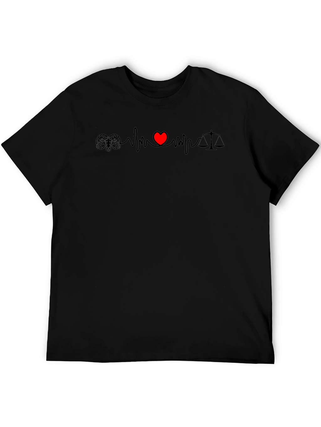 Heartbeat Scales of Justice T-Shirt