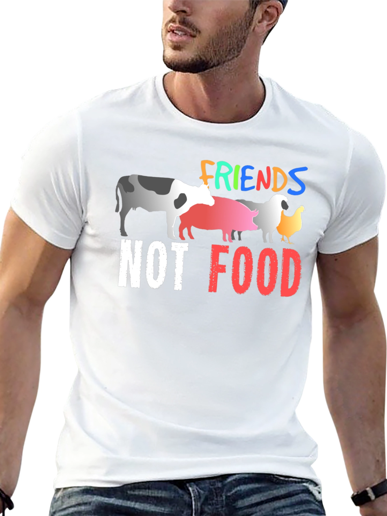 Vegan Friends Not Food T-Shirt