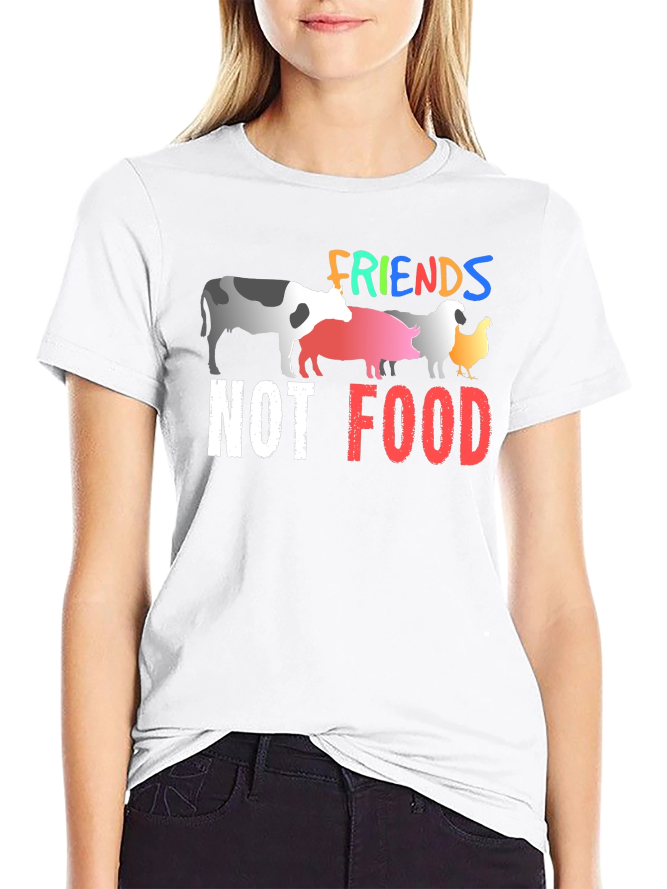 Vegan Friends Not Food T-Shirt