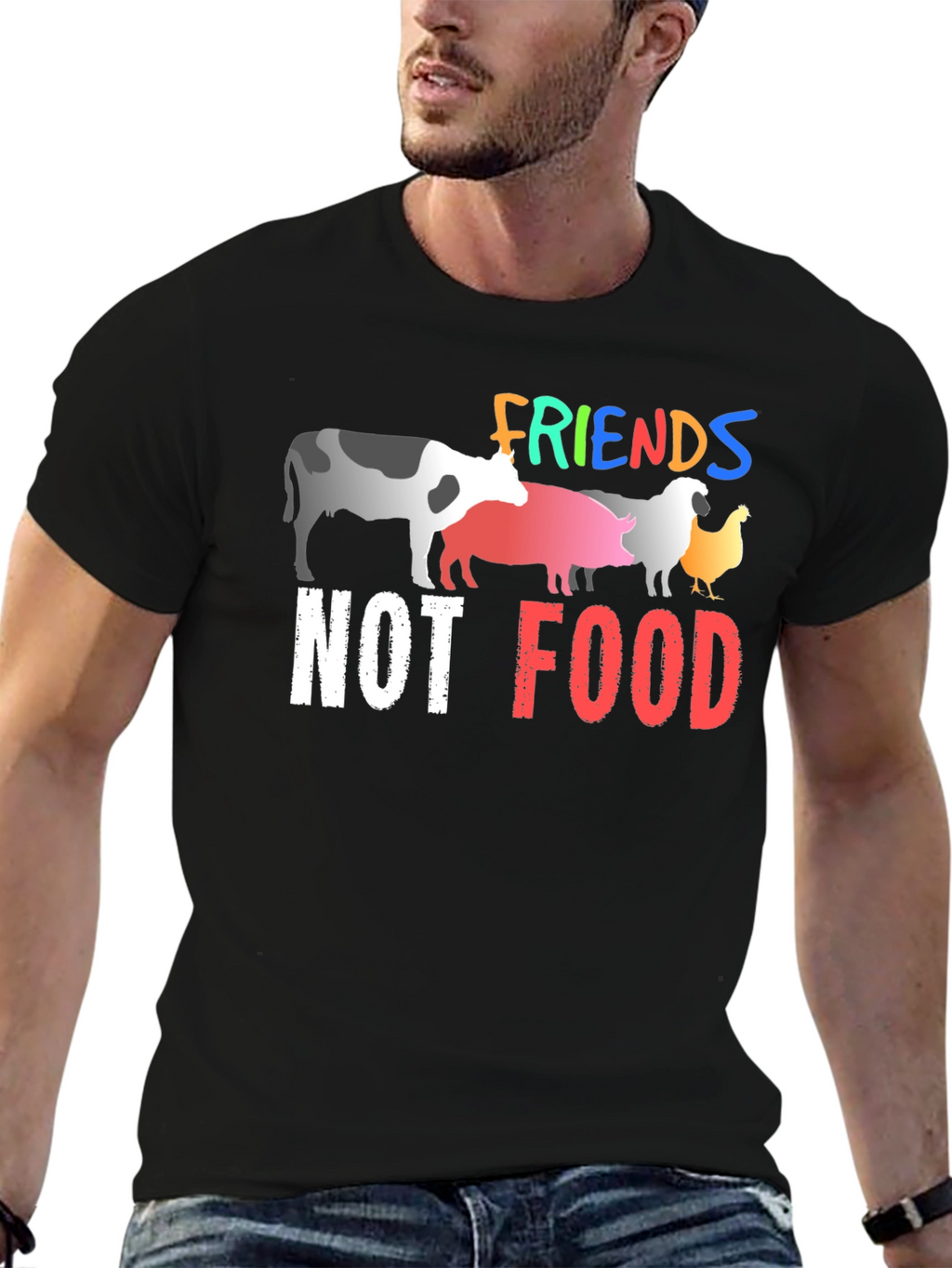 Vegan Friends Not Food T-Shirt