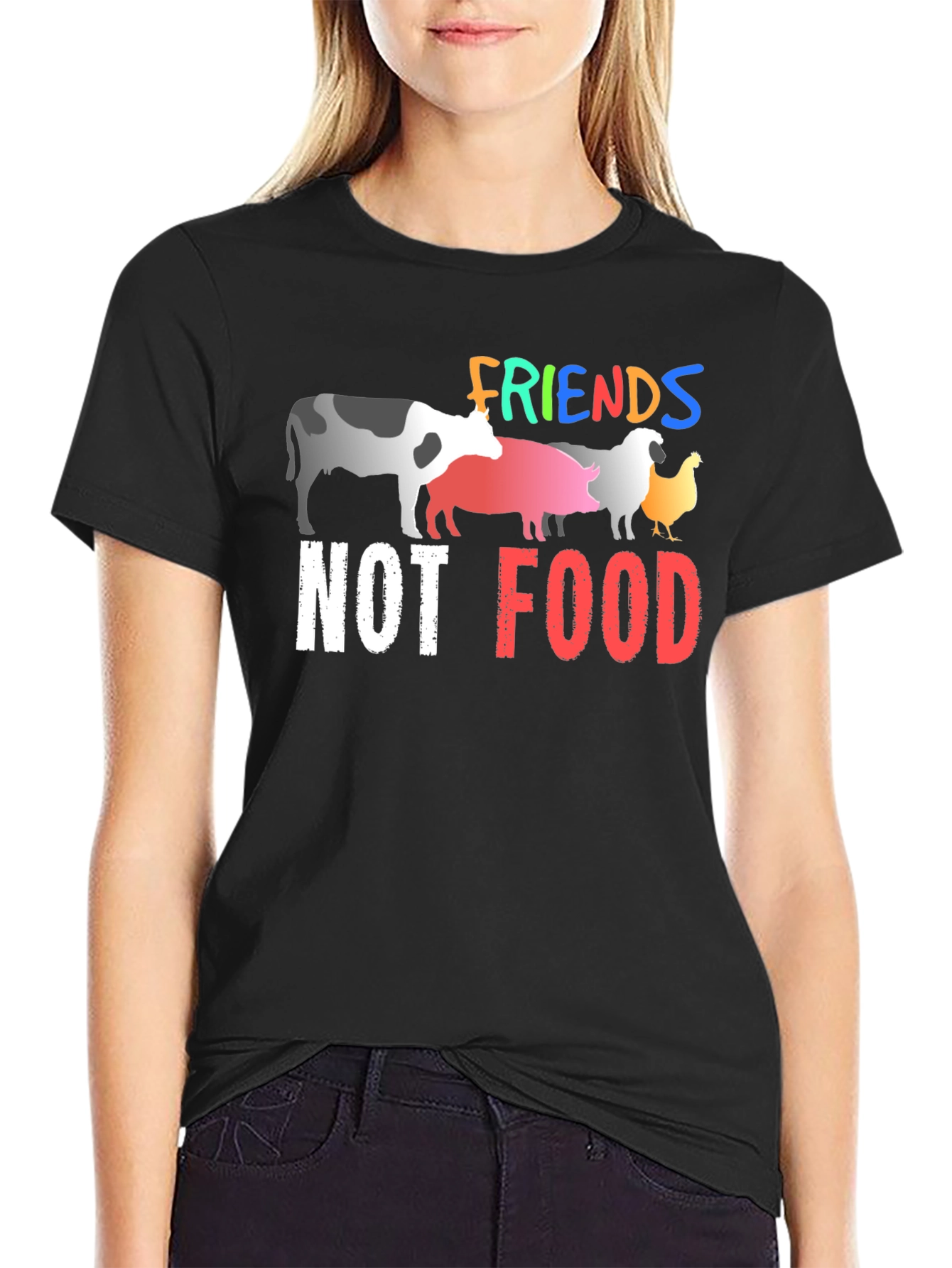 Vegan Friends Not Food T-Shirt
