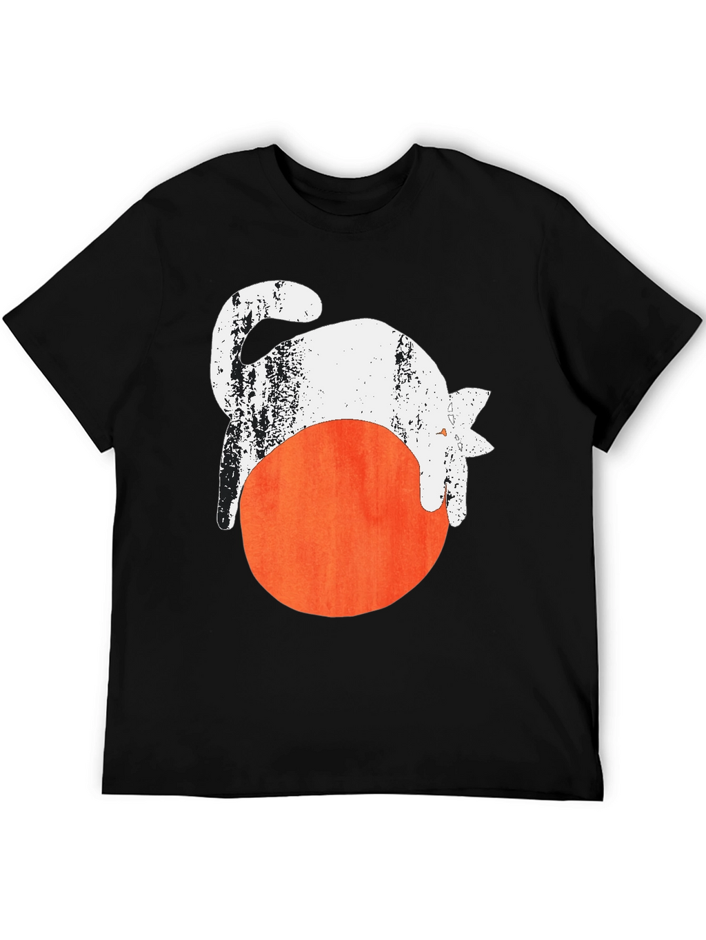Cat On Ball Graphic Tee - Unique Design