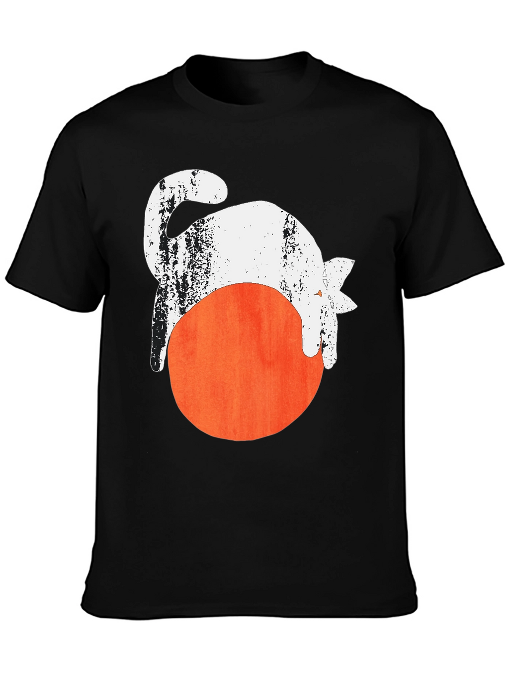 Cat On Ball Graphic Tee - Unique Design