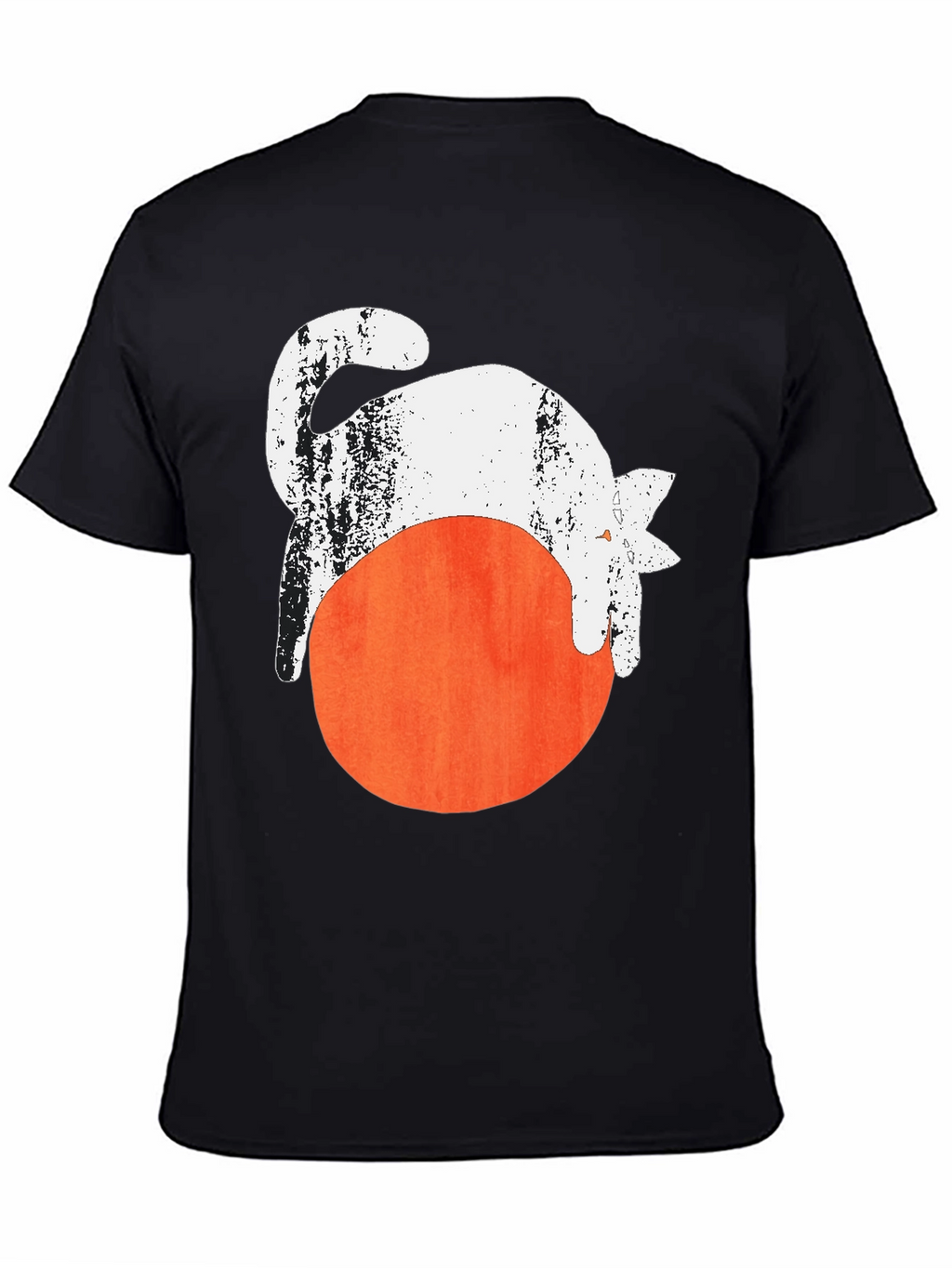 Cat On Ball Graphic Tee - Unique Design