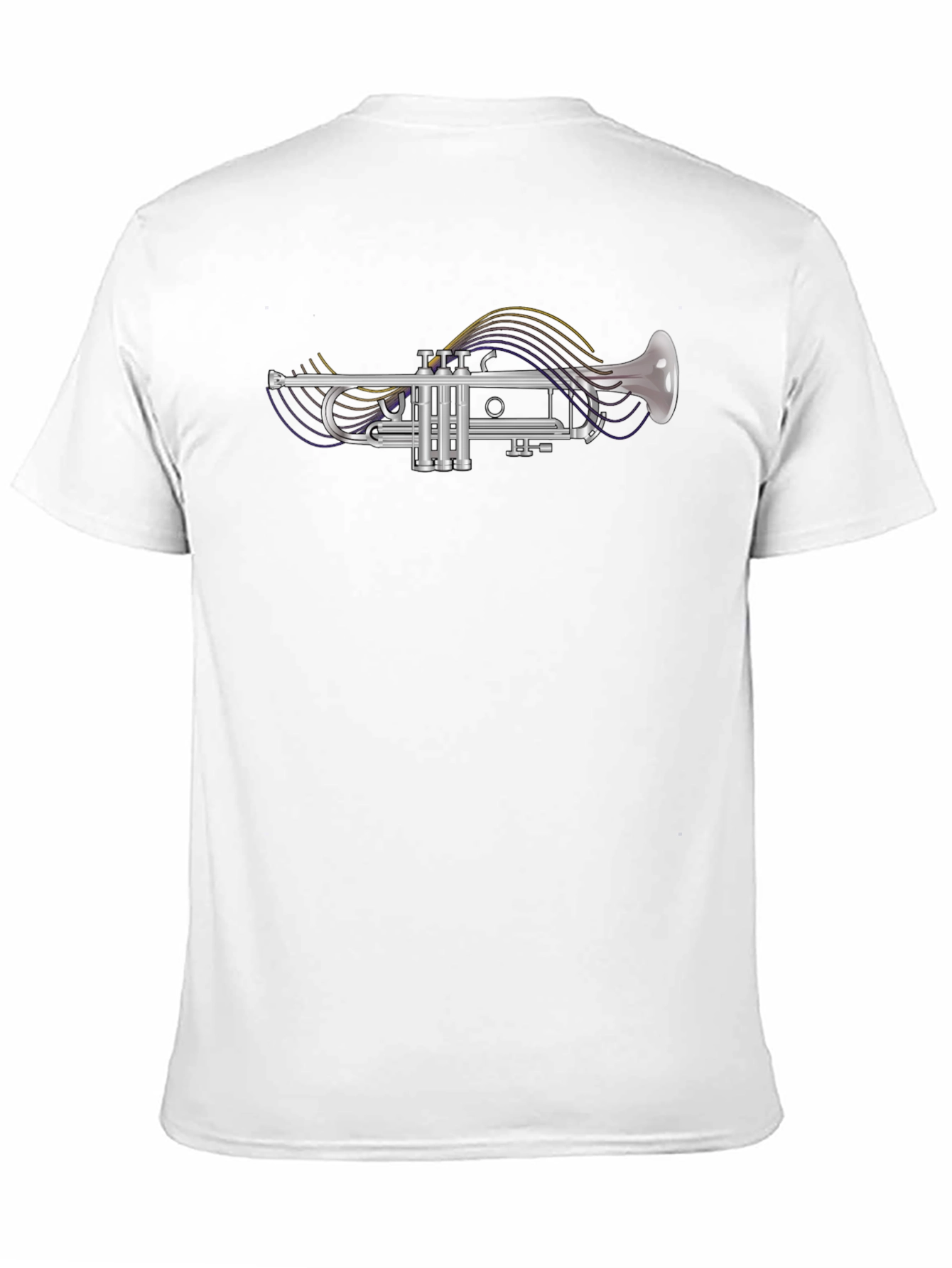 Trumpet Graphic Tee - Music Lovers Black T-Shirt
