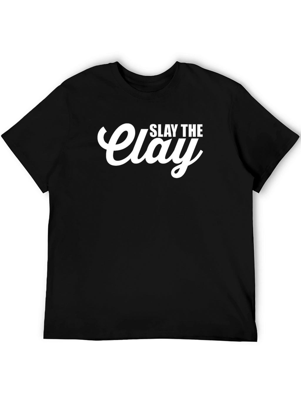 Slay The Clay Graphic T-Shirt - Black Cotton Tee