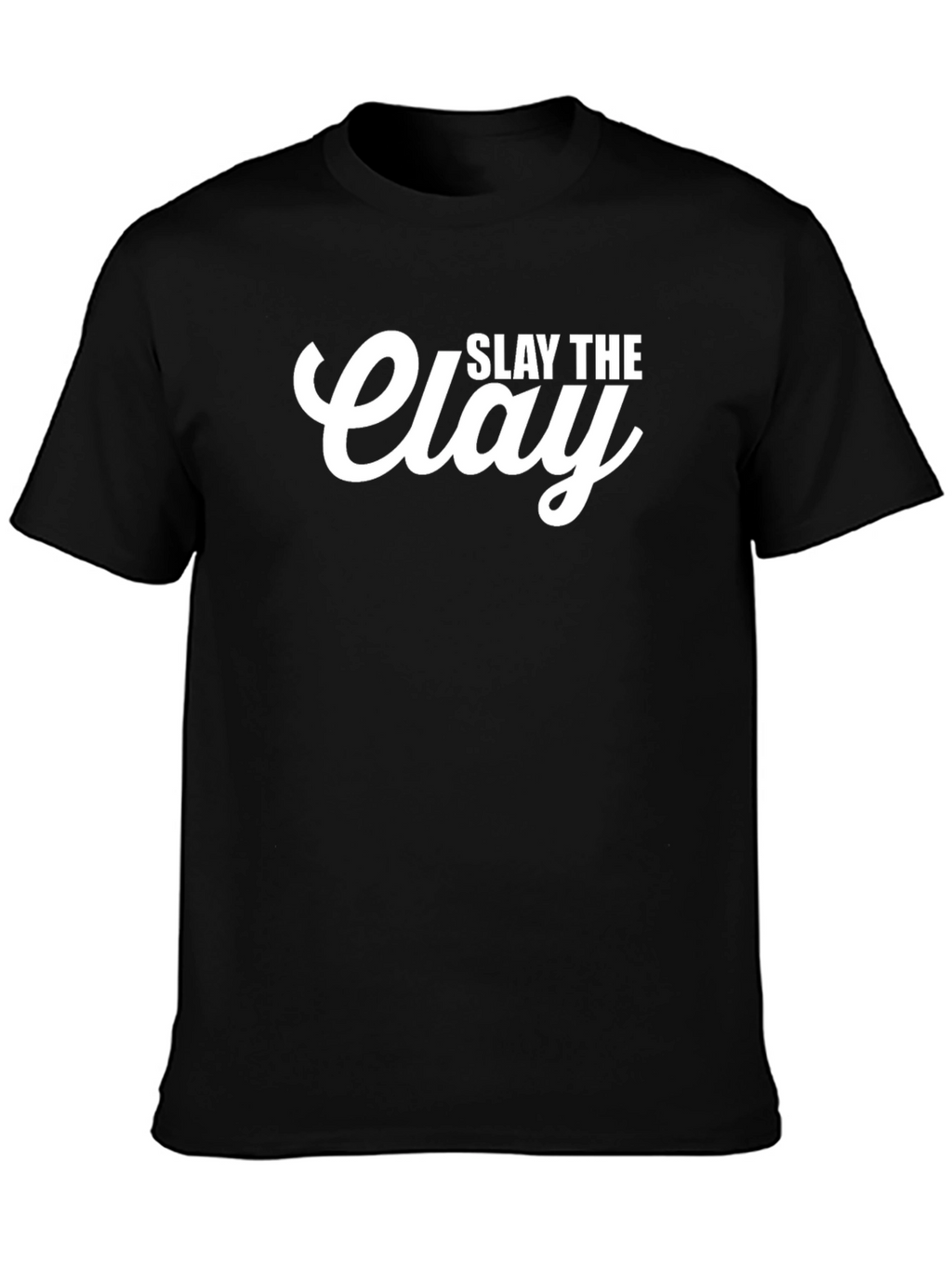 Slay The Clay Graphic T-Shirt - Black Cotton Tee
