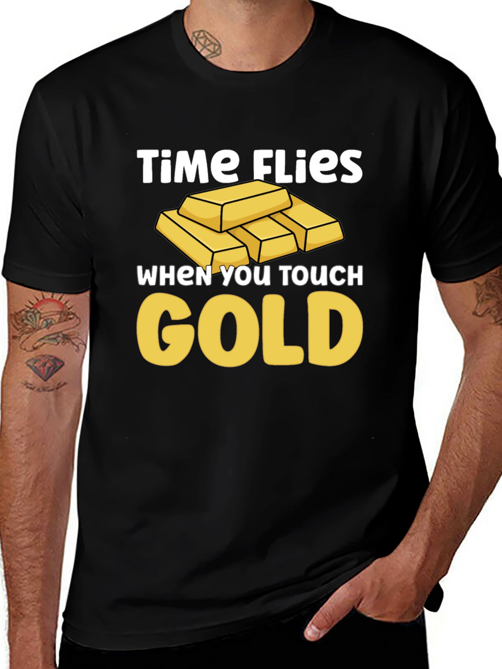 Time Flies When You Touch Gold T-Shirt