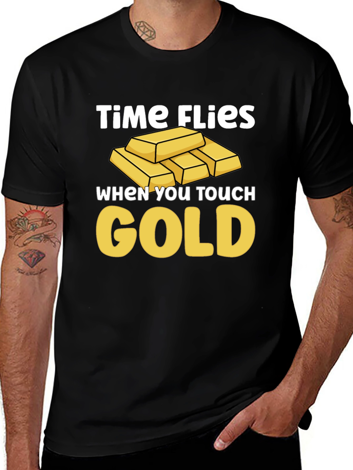 Time Flies When You Touch Gold T-Shirt