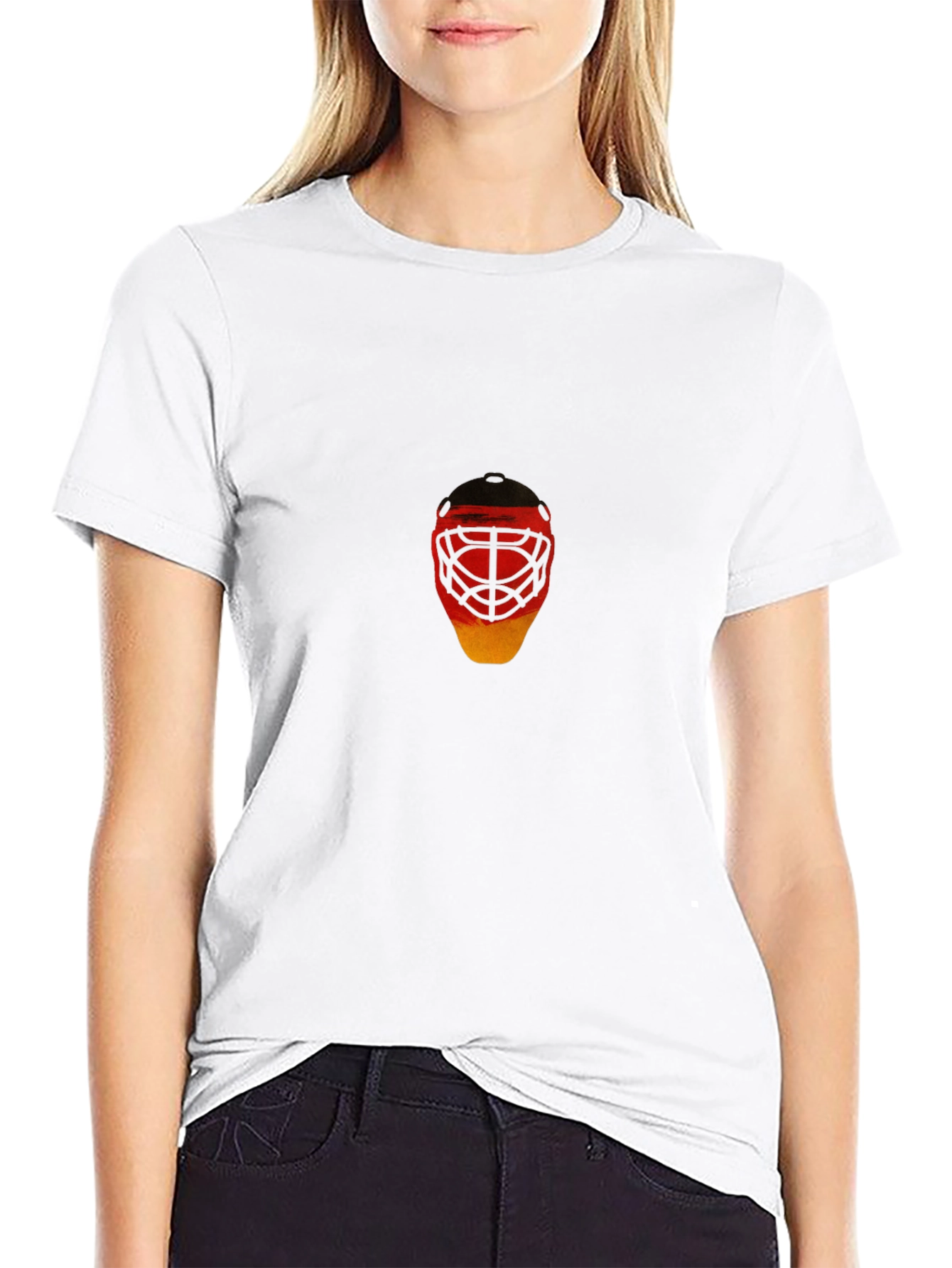Black German Hockey Mask Graphic Tee