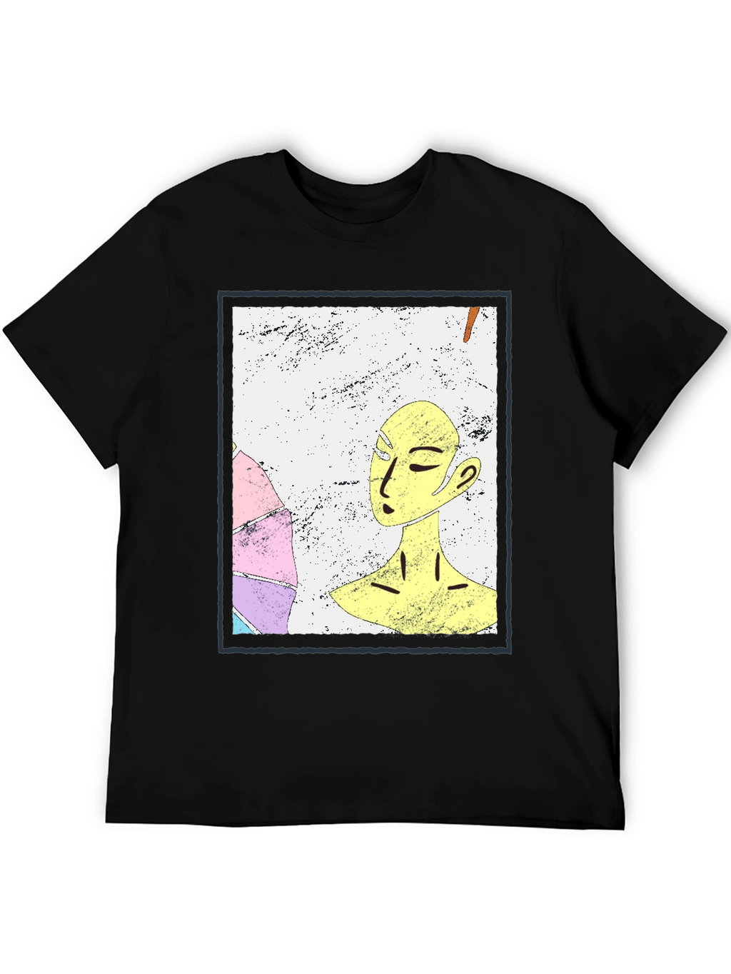 Abstract Art Graphic Tee - Unisex Black T-Shirt