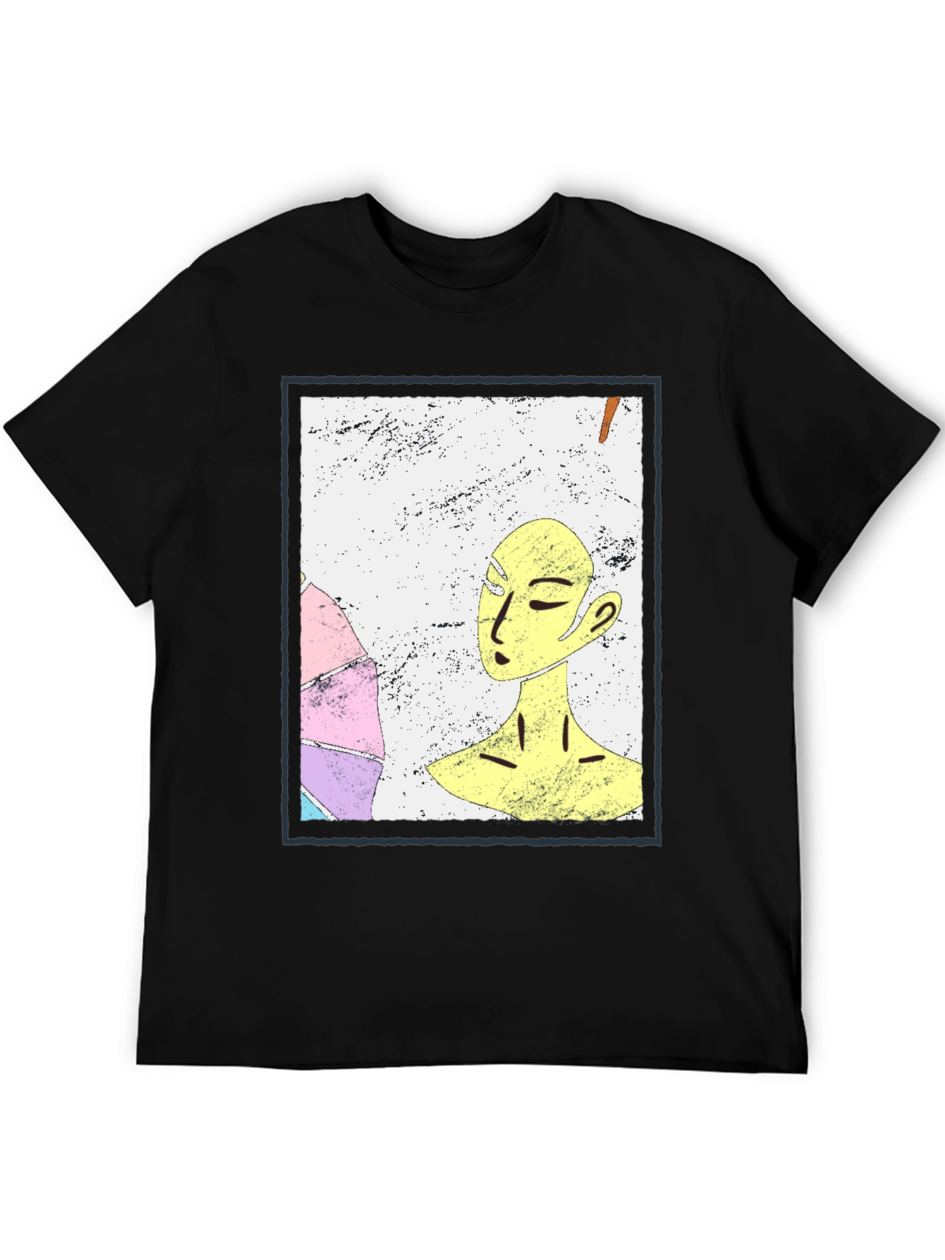 Abstract Art Graphic Tee - Unisex Black T-Shirt