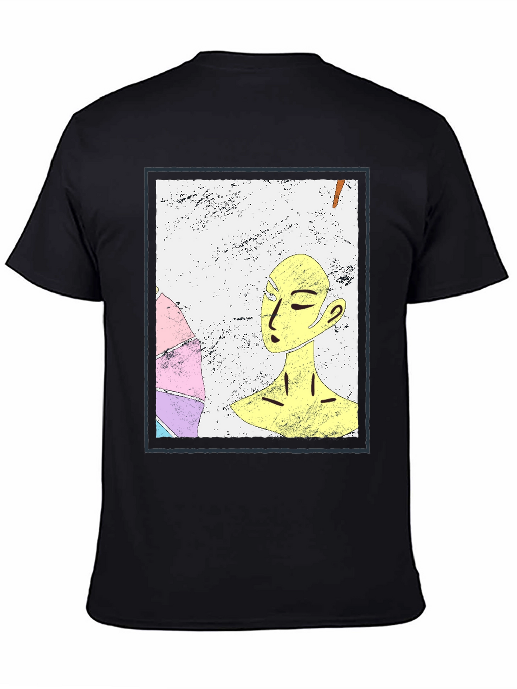 Abstract Art Graphic Tee - Unisex Black T-Shirt