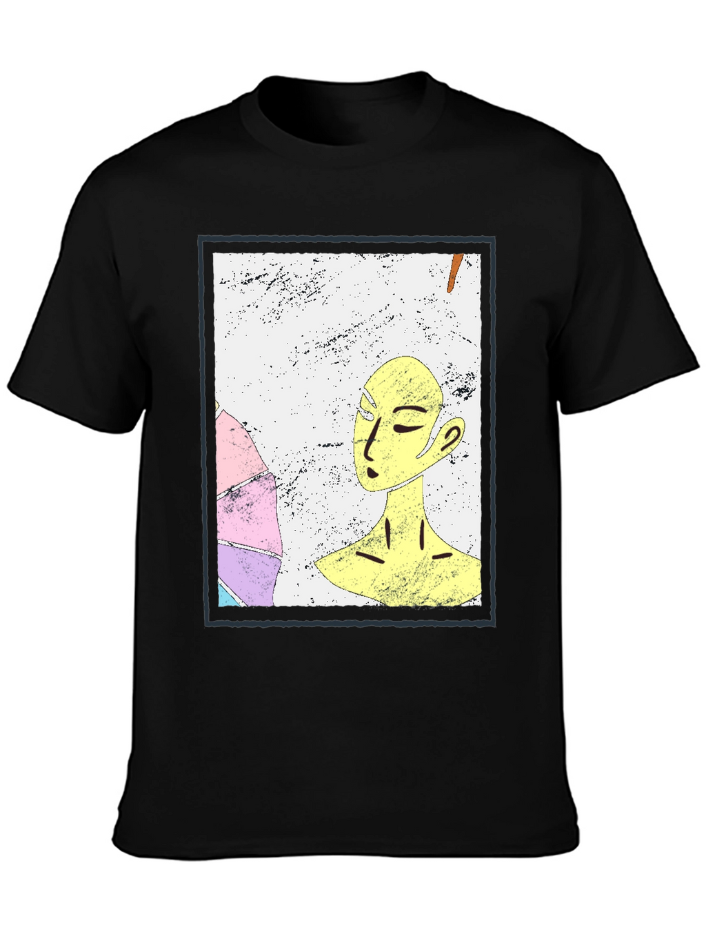 Abstract Art Graphic Tee - Unisex Black T-Shirt