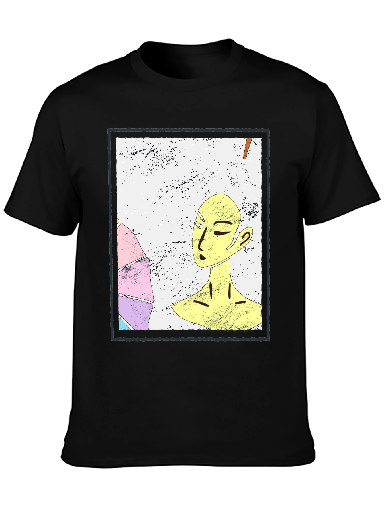 Abstract Art Graphic Tee - Unisex Black T-Shirt