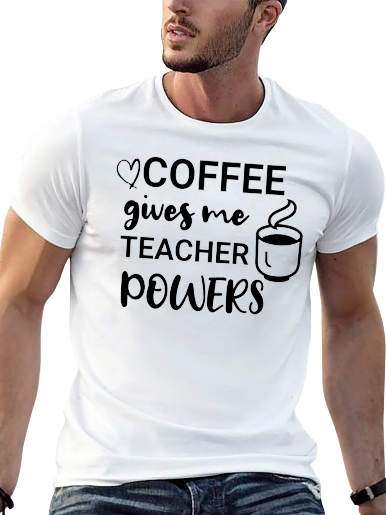 Coffee Gives Me Teacher Powers Graphic T-Shirt