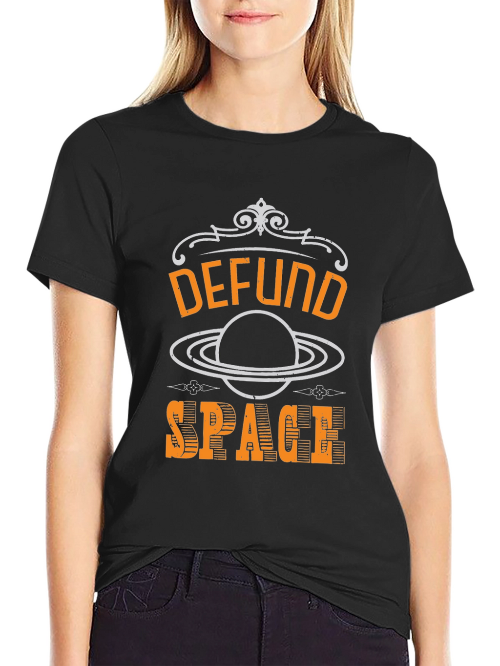 Defund Space T-Shirt - Bold Graphic Tee